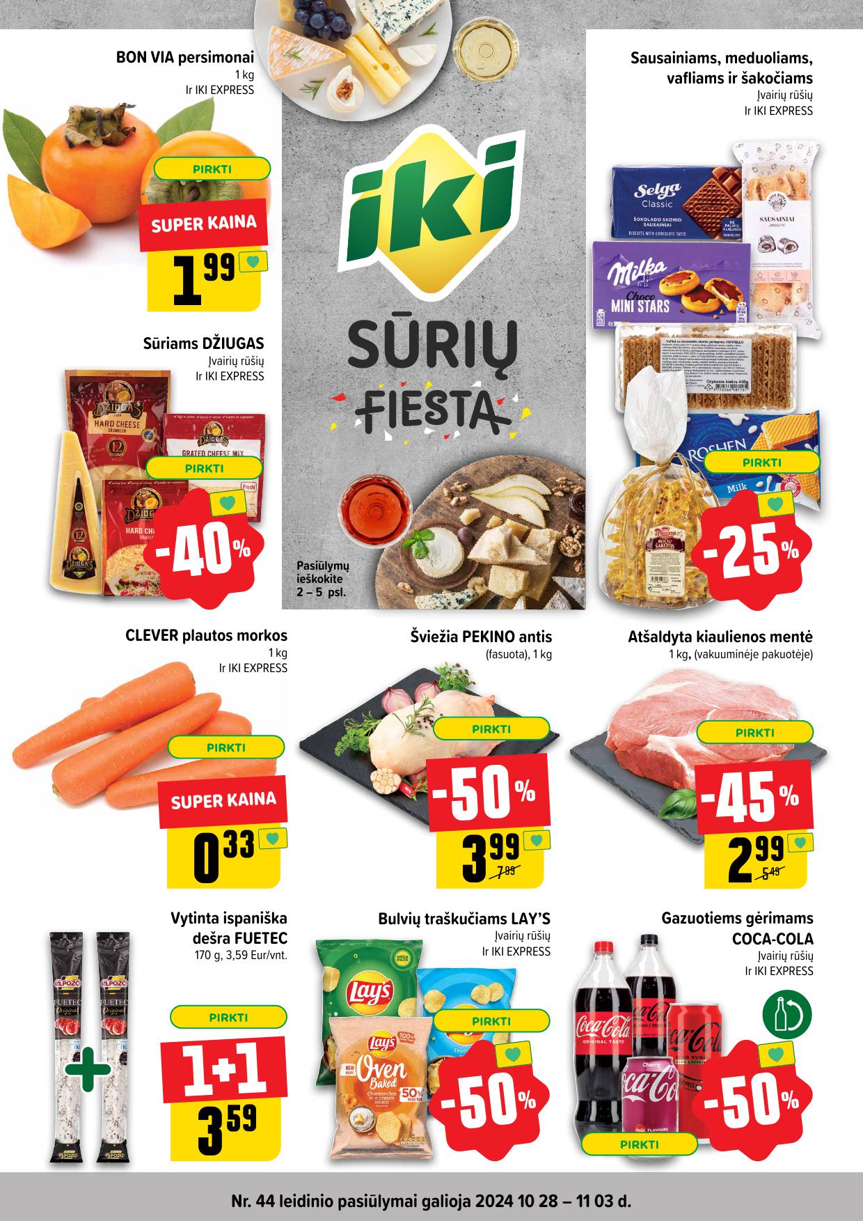 Naujausias IKI kaininis katalogas 2024.10.28 - 2024.11.03