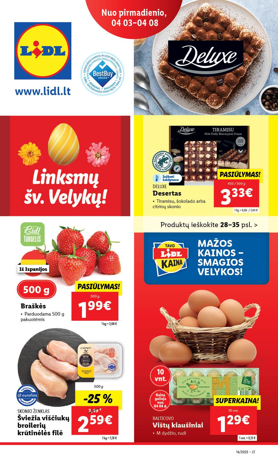 Naujausias LIDL kaininis katalogas 2023.04.03 - 2023.04.09