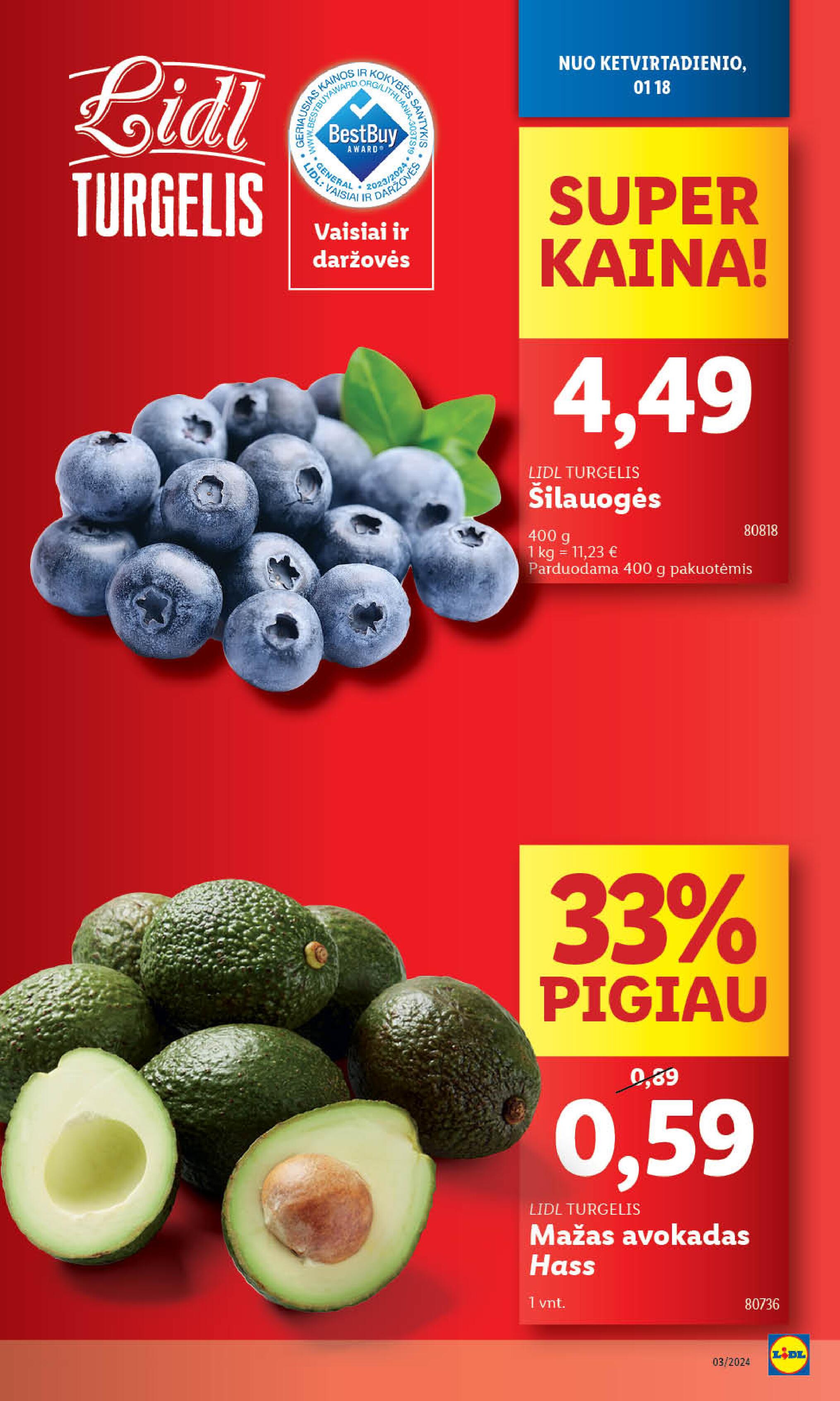 Naujausias LIDL kaininis katalogas 2024.01.15 - 2024.01.21