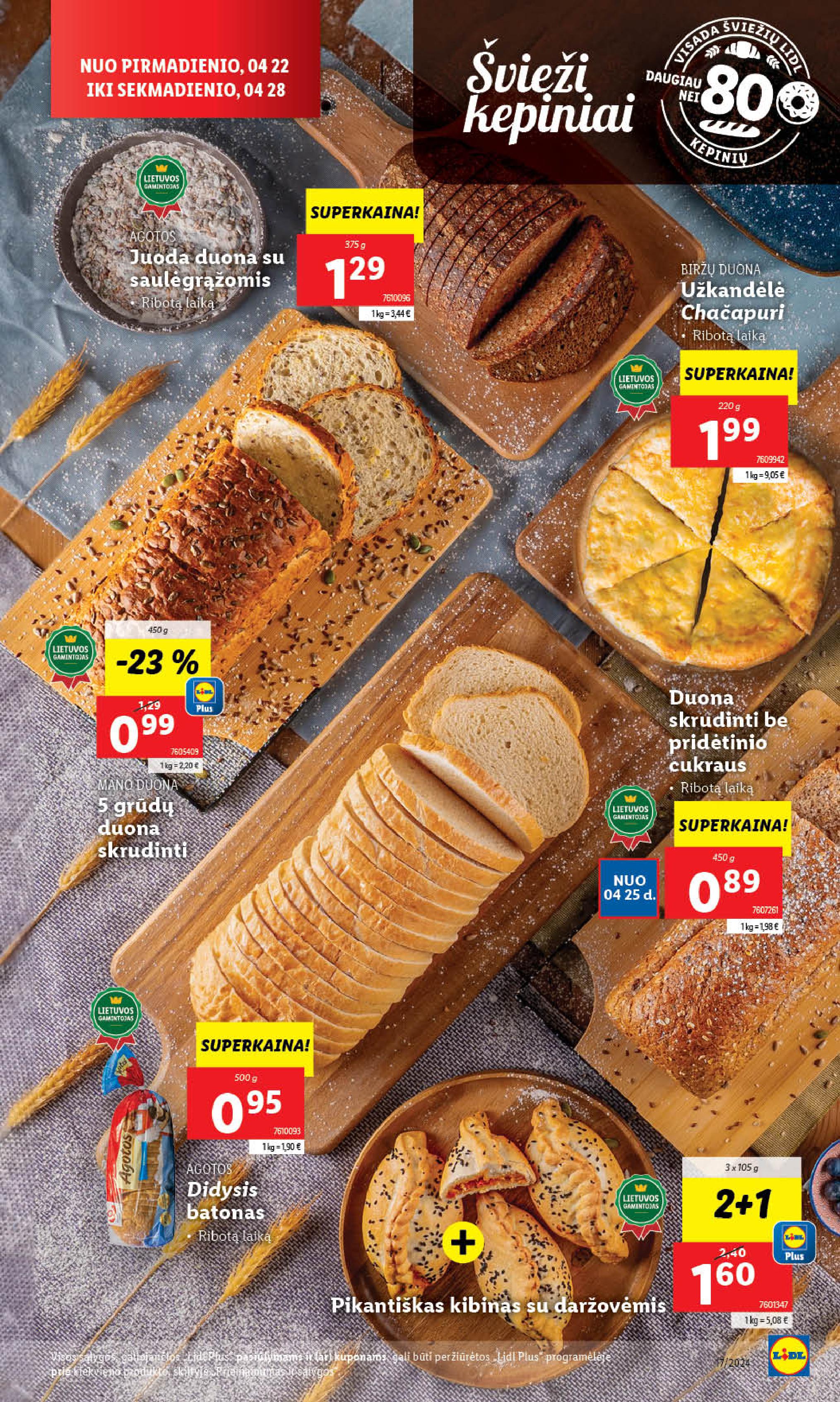 Naujausias LIDL kaininis katalogas 2024.04.22 - 2024.04.28