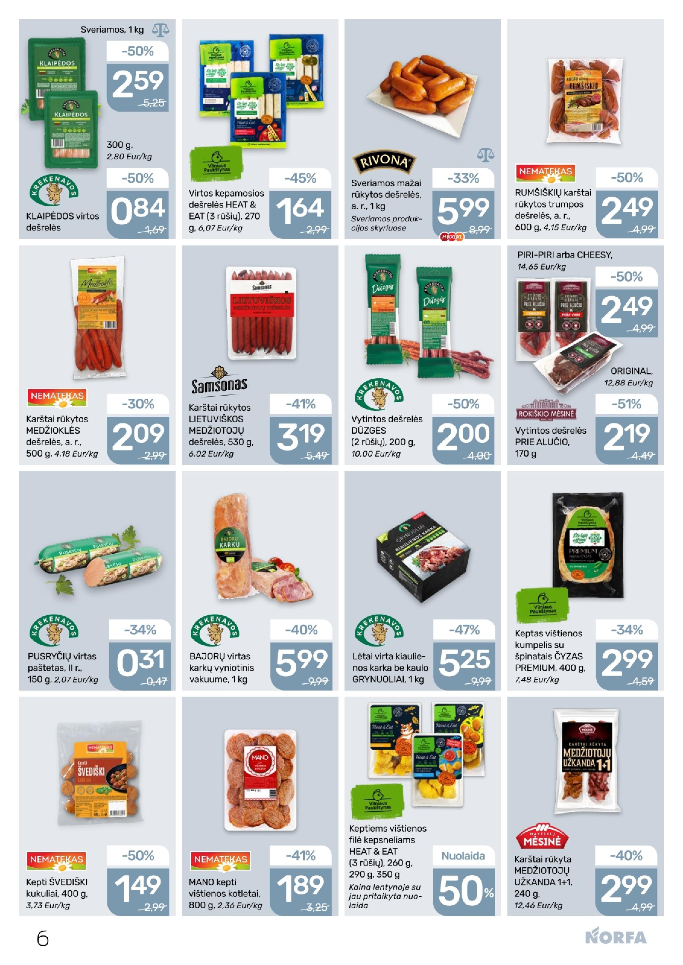 Naujausias NORFA kaininis katalogas 2026.02.19 - 2026.03.04
