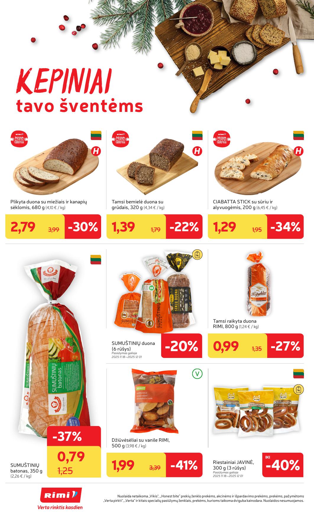 Naujausias RIMI kaininis katalogas 2025.11.18 - 2025.11.24