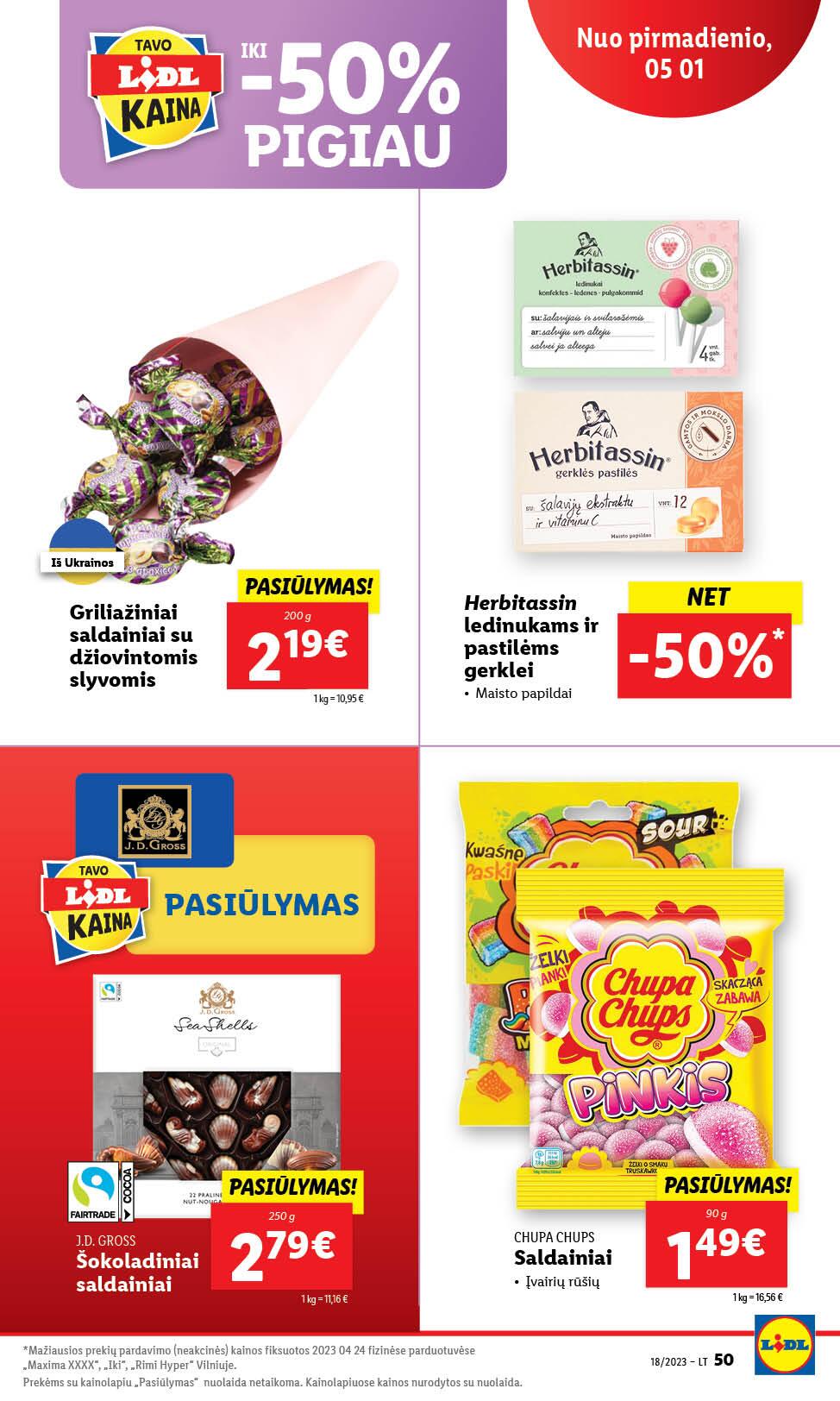 Naujausias LIDL kaininis katalogas 2023.05.01 - 2023.05.07