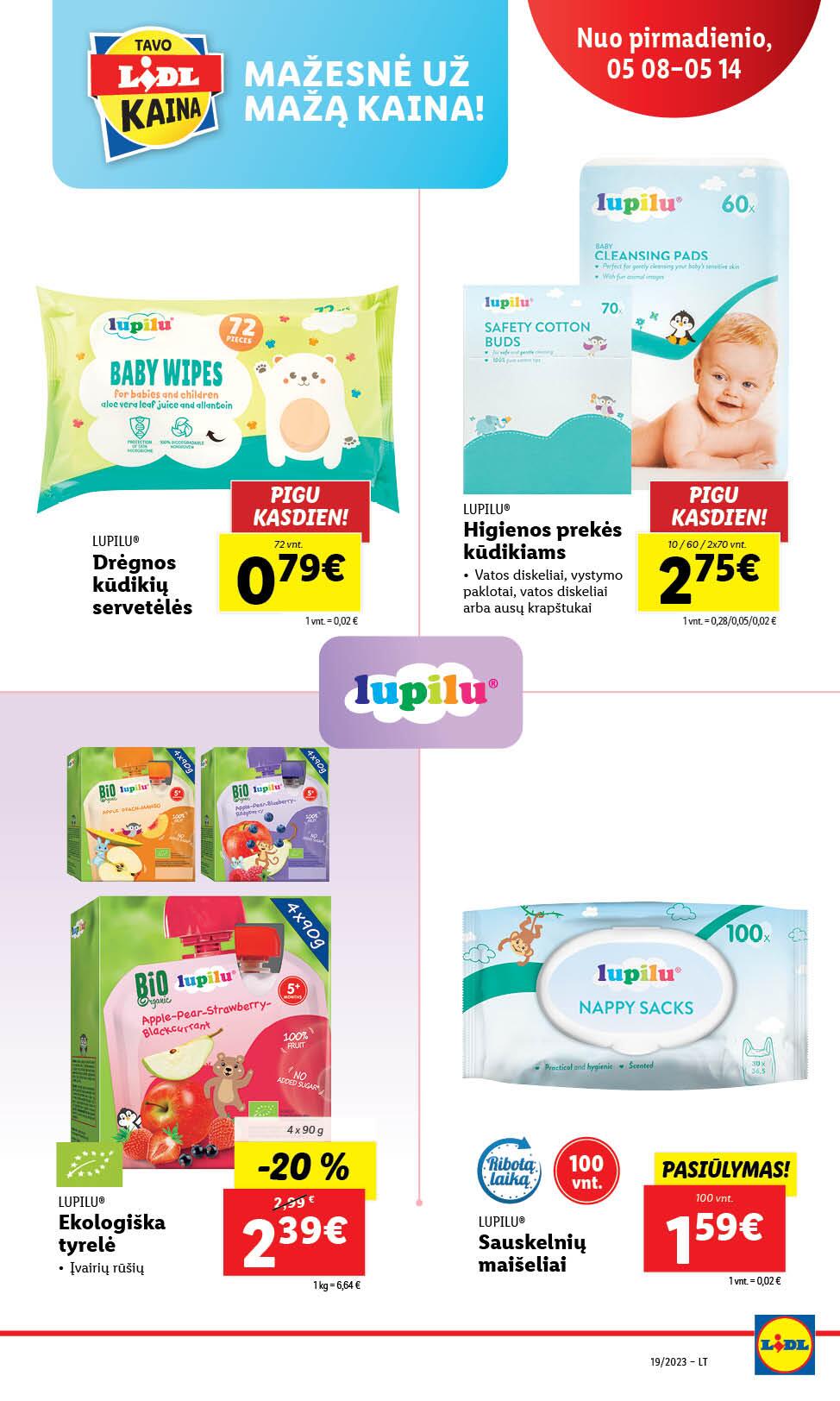 Naujausias LIDL kaininis katalogas 2023.05.08 - 2023.05.14
