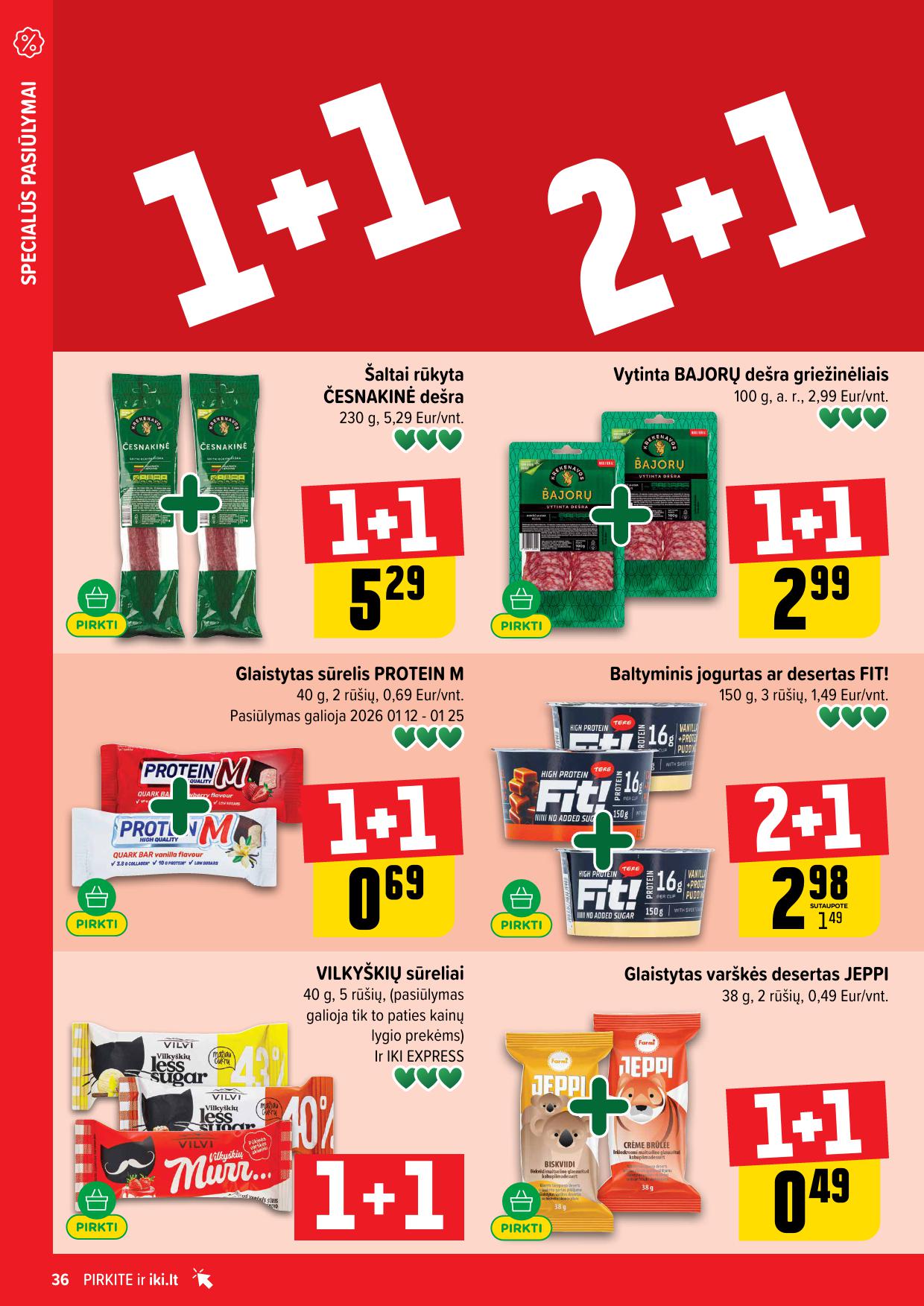 Naujausias IKI kaininis katalogas 2026.01.12 - 2026.01.18