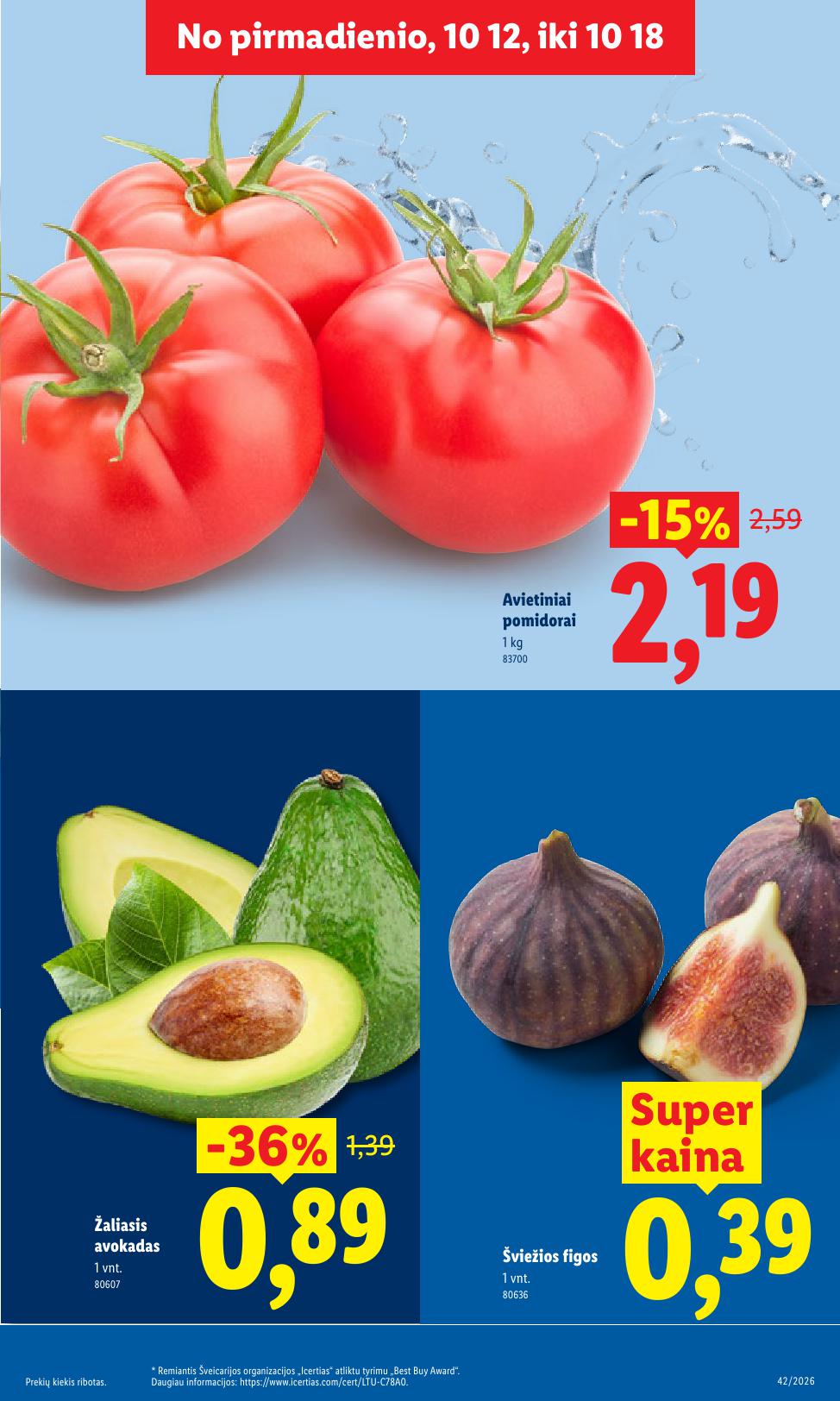 Naujausias LIDL kaininis katalogas 2026.10.12 - 2026.10.18