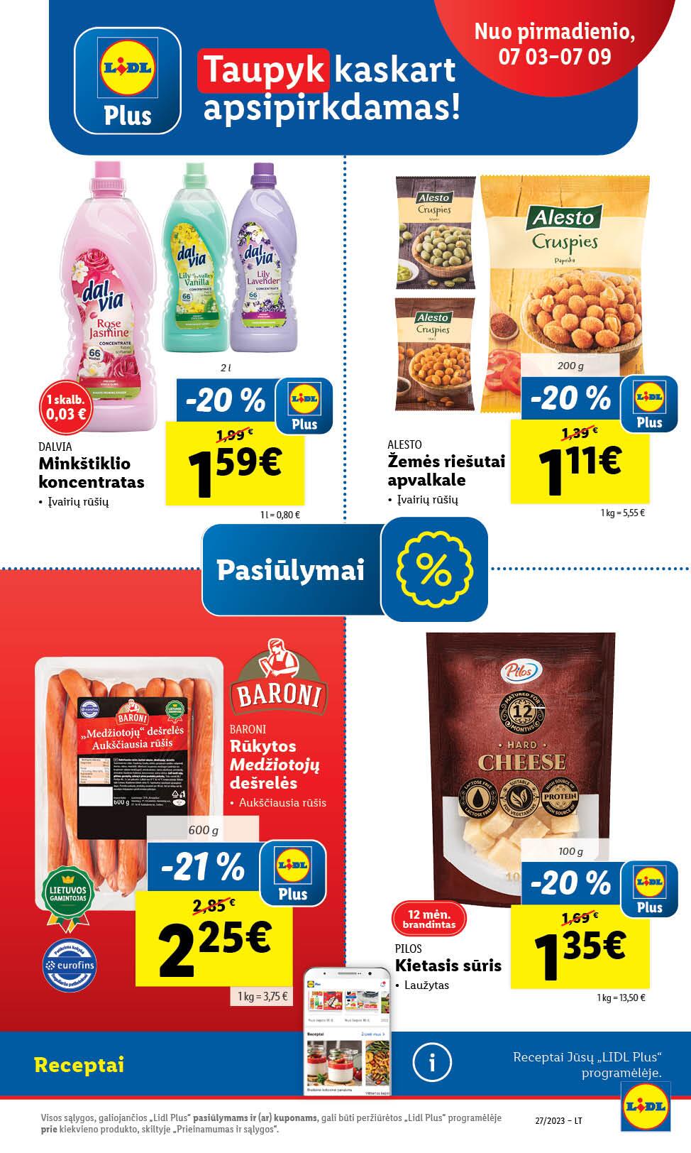 Naujausias LIDL kaininis katalogas 2023.07.03 - 2023.07.09