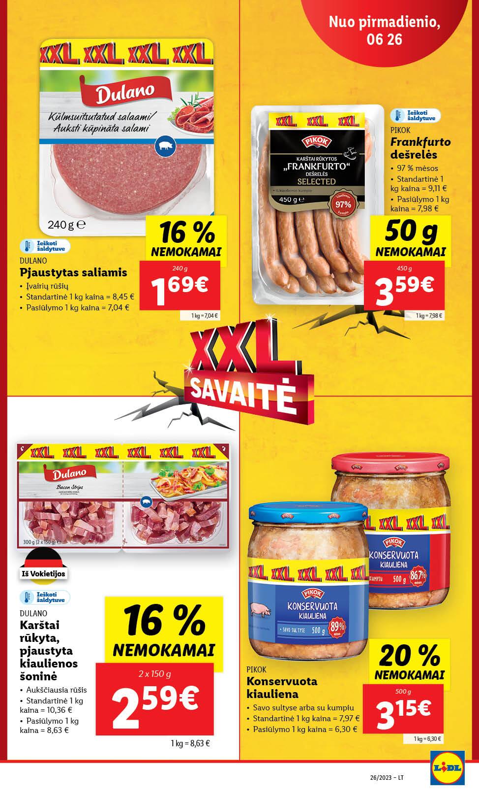 Naujausias LIDL kaininis katalogas 2023.06.26 - 2023.07.02