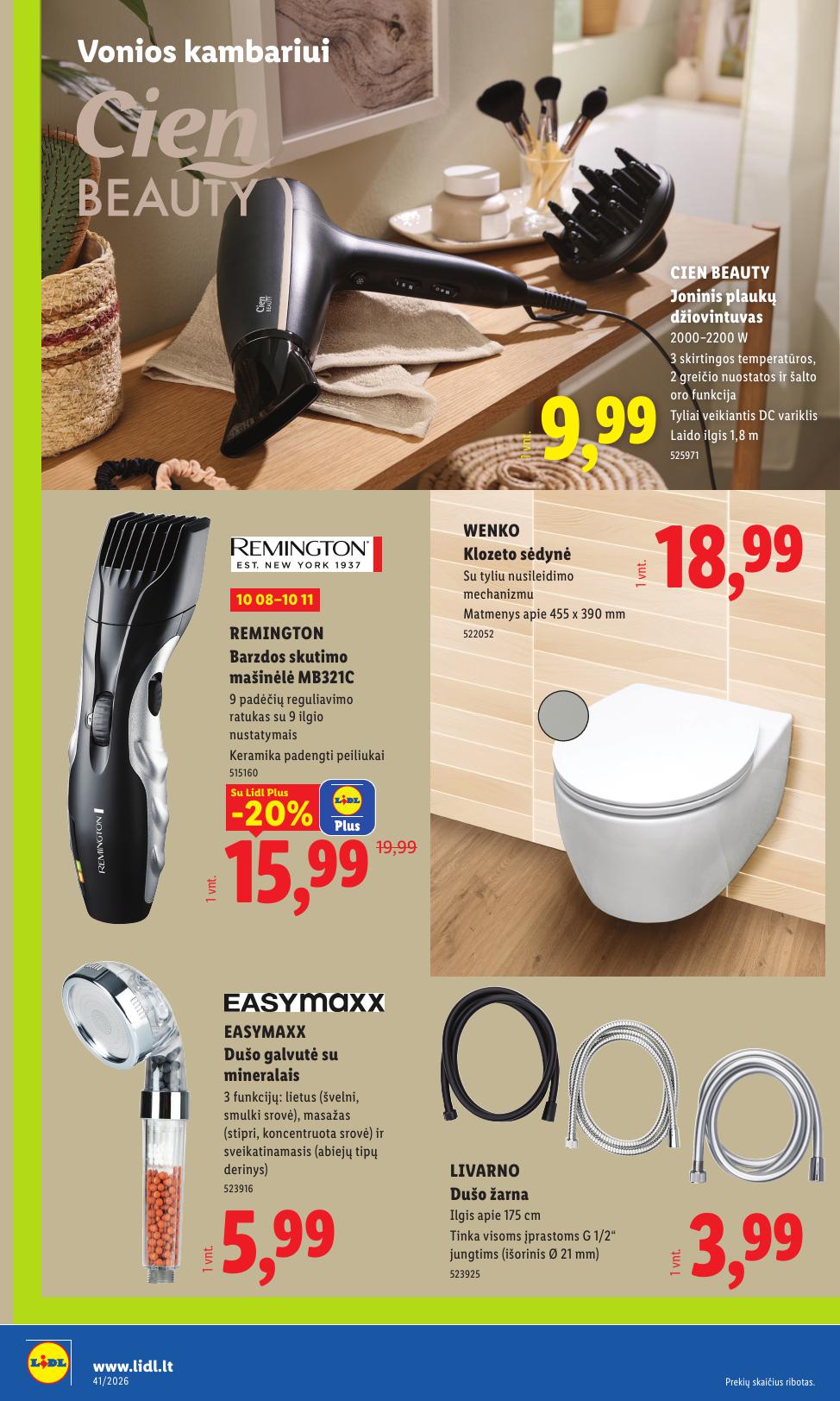 LIDL ne maisto prekių leidinys 2026.10.05 - 2026.10.11
