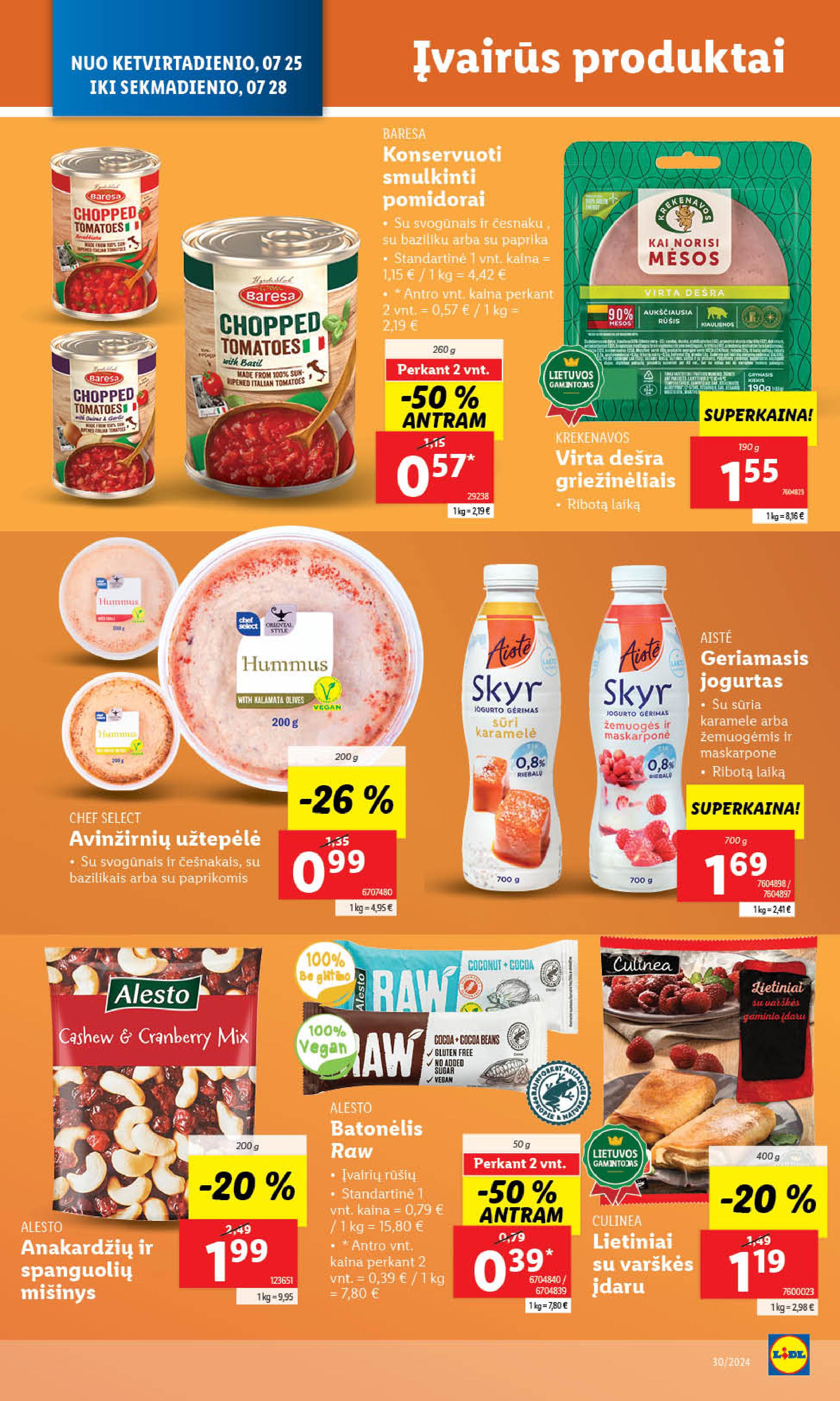 Naujausias LIDL kaininis katalogas 2024.07.22 - 2024.07.28