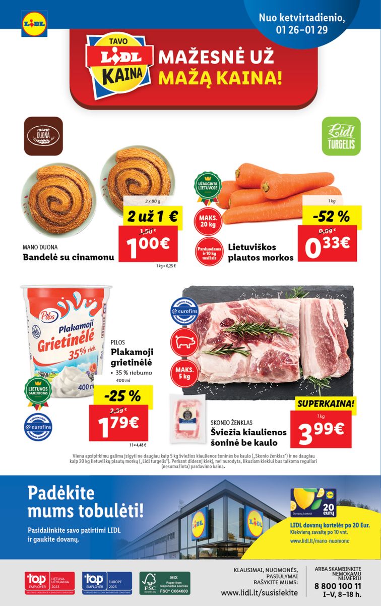 Naujausias LIDL kaininis katalogas 2023.01.23 - 2023.01.29