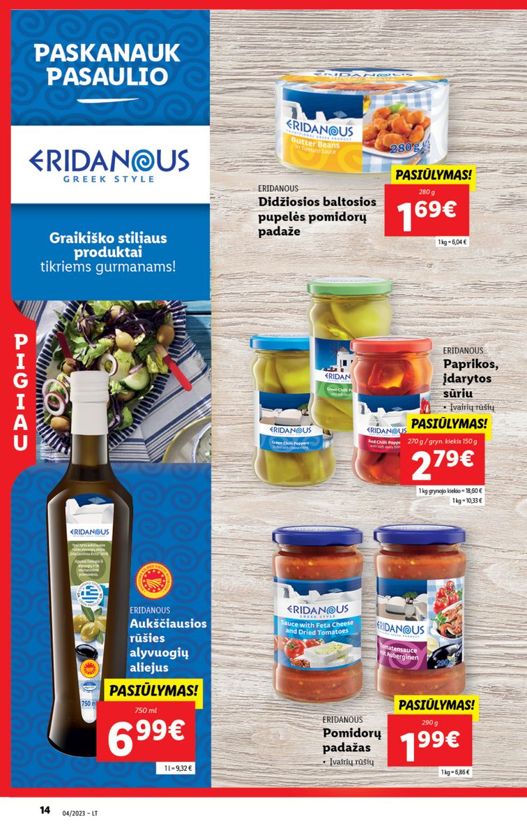 Naujausias LIDL kaininis katalogas 2023.01.23 - 2023.01.29