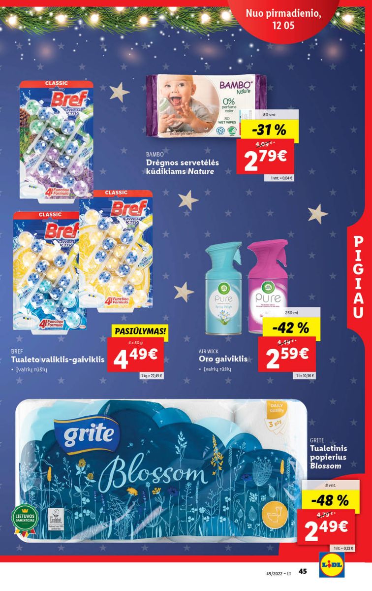 Naujausias LIDL kaininis katalogas 2022.12.05 - 2022.12.11