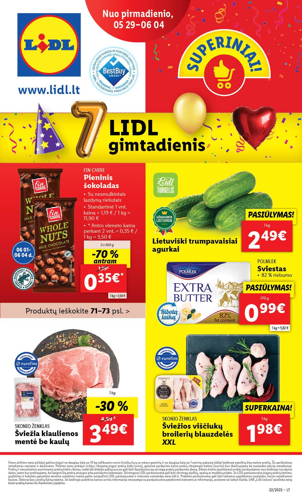 Naujausias LIDL kaininis katalogas 2023.05.29 - 2023.06.04