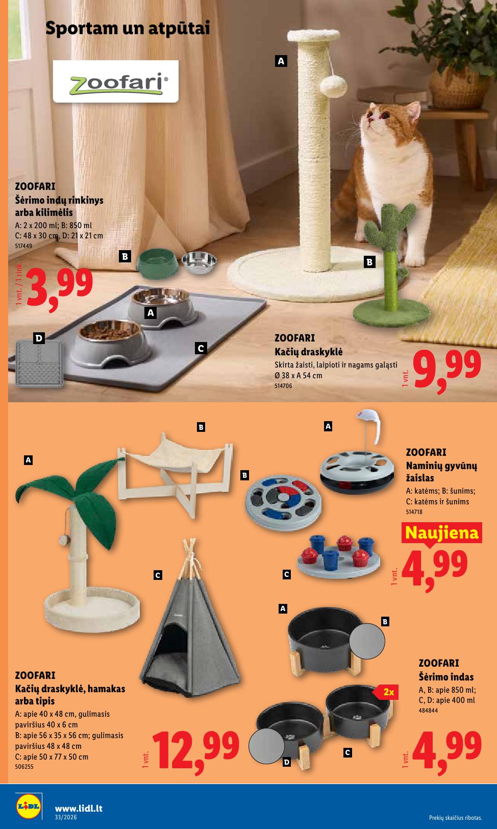 LIDL ne  maisto prekių leidinys 2026.08.10 - 2026.08.16