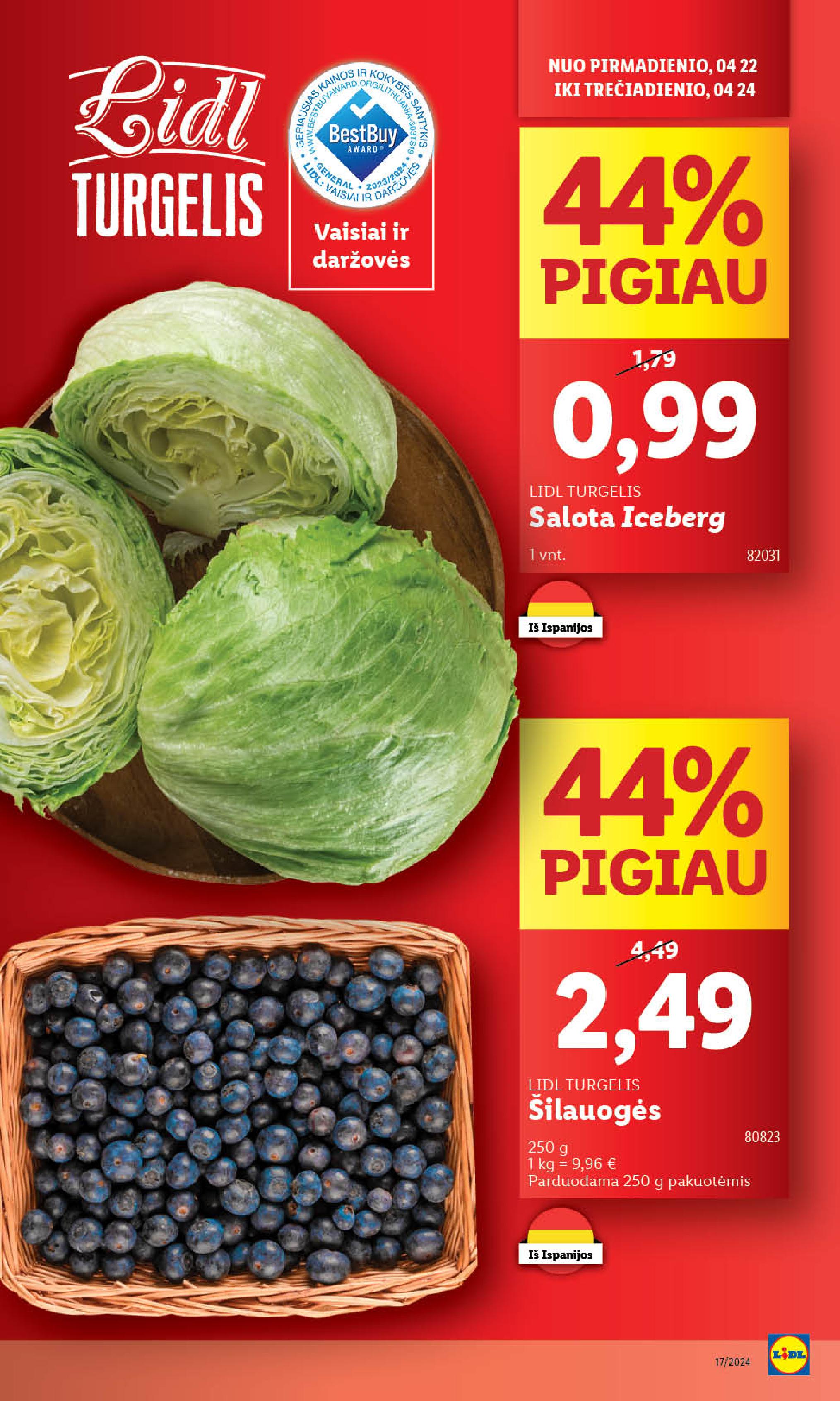 Naujausias LIDL kaininis katalogas 2024.04.22 - 2024.04.28