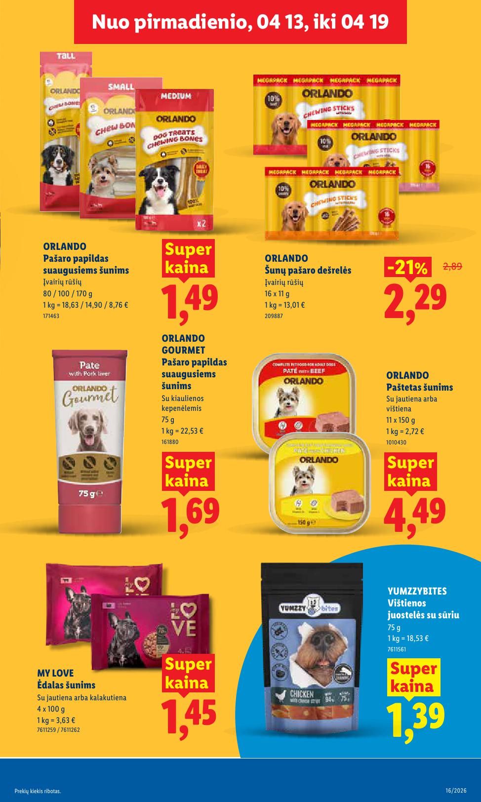 Naujausias LIDL kaininis katalogas 2026.04.13 - 2026.04.19