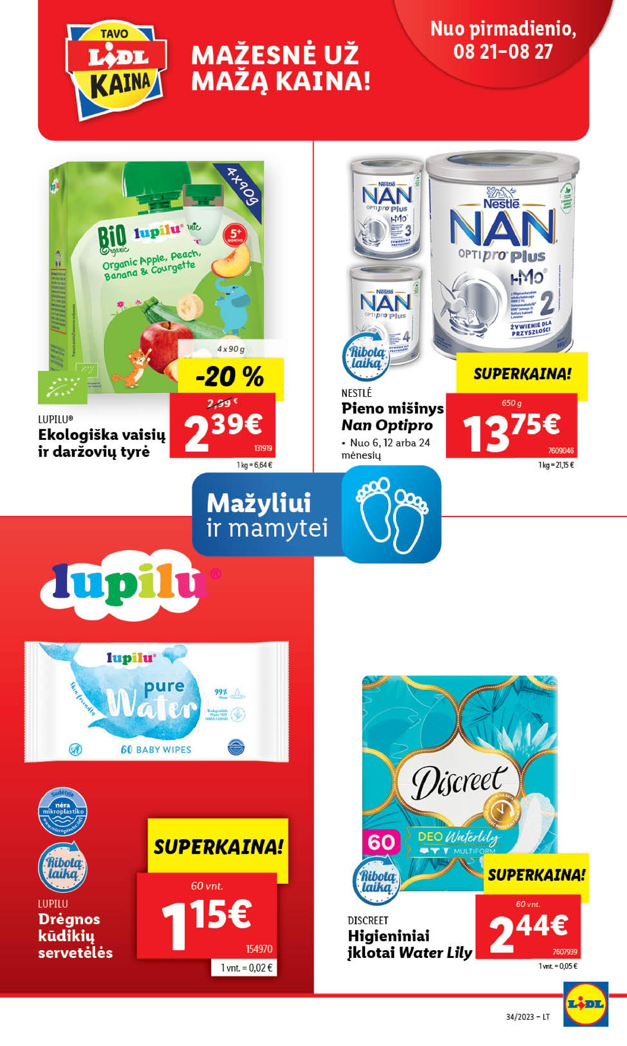 Naujausias LIDL kaininis katalogas 2023.08.21 - 2023.08.27