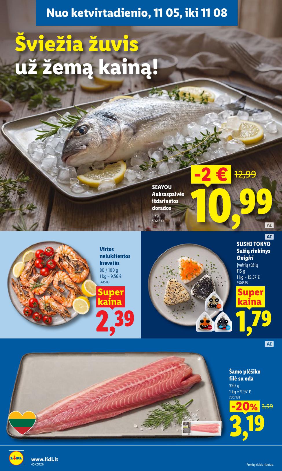 Naujausias LIDL kaininis katalogas 2026.11.02 - 2026.11.08