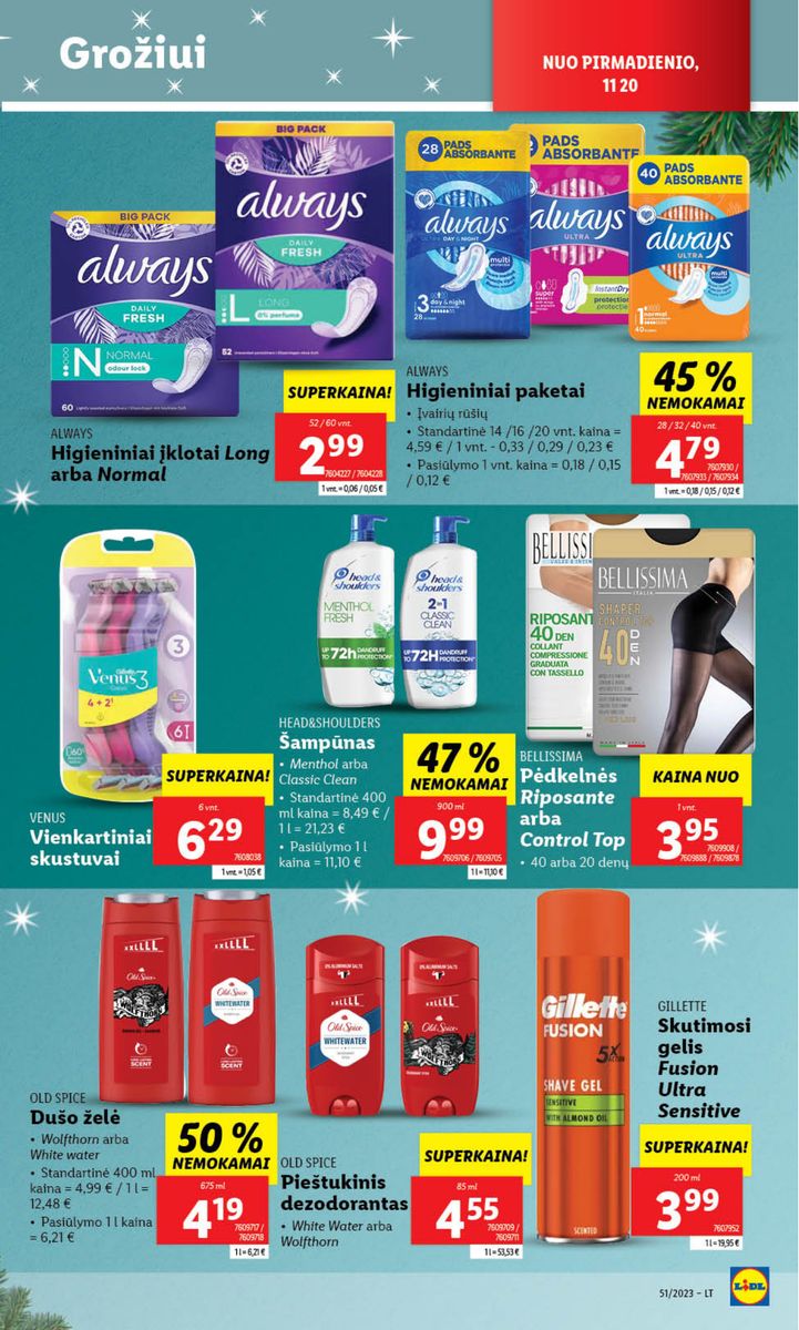 Naujausias LIDL kaininis katalogas 2023.12.18 - 2023.12.24