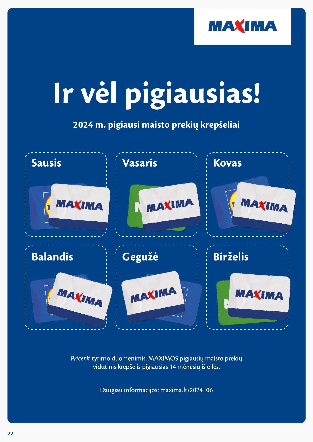 Naujausias MAXIMA kaininis katalogas 2024.07.09 - 2024.07.15