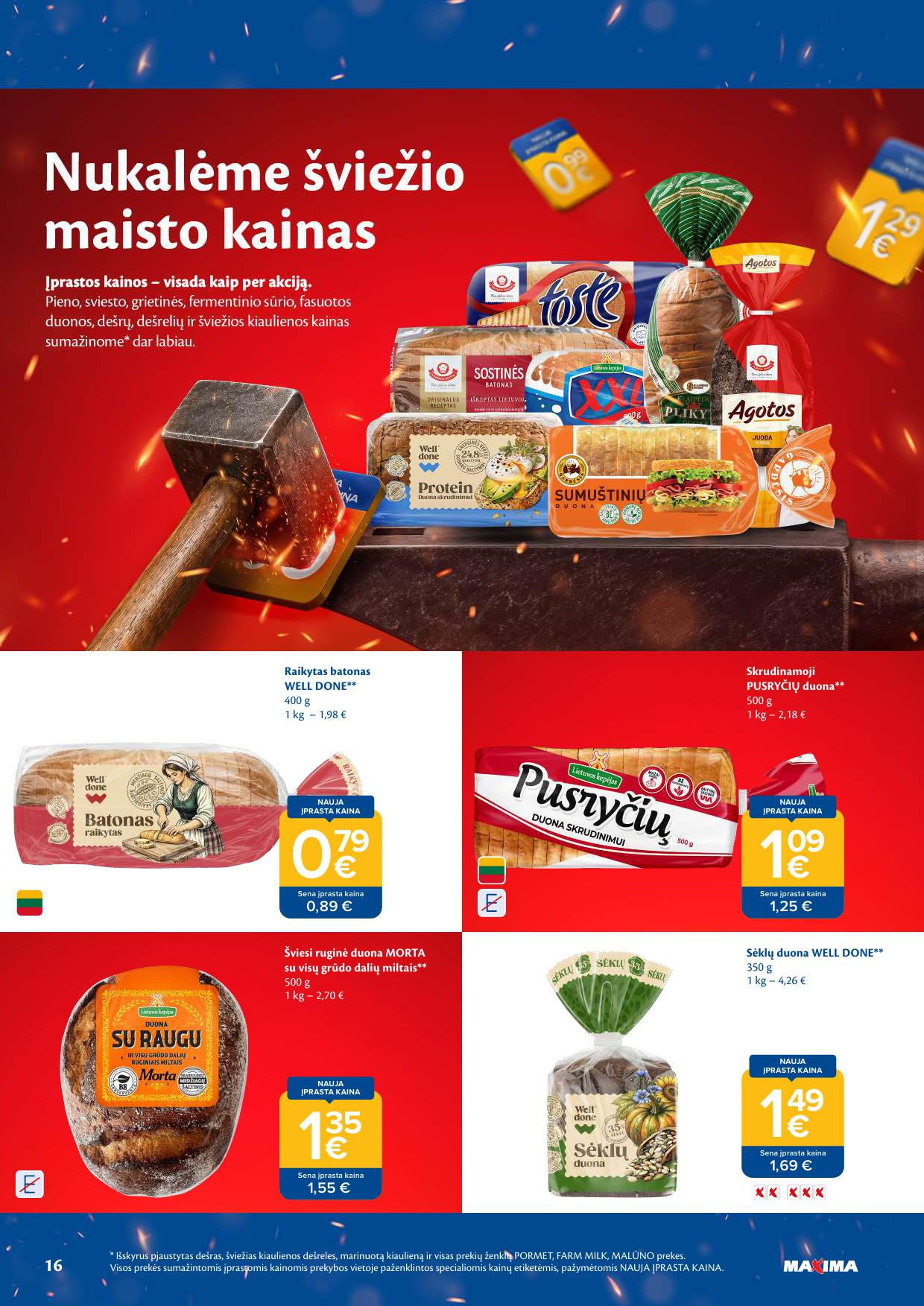 Naujausias MAXIMA kaininis katalogas 2026.08.18 - 2026.08.24
