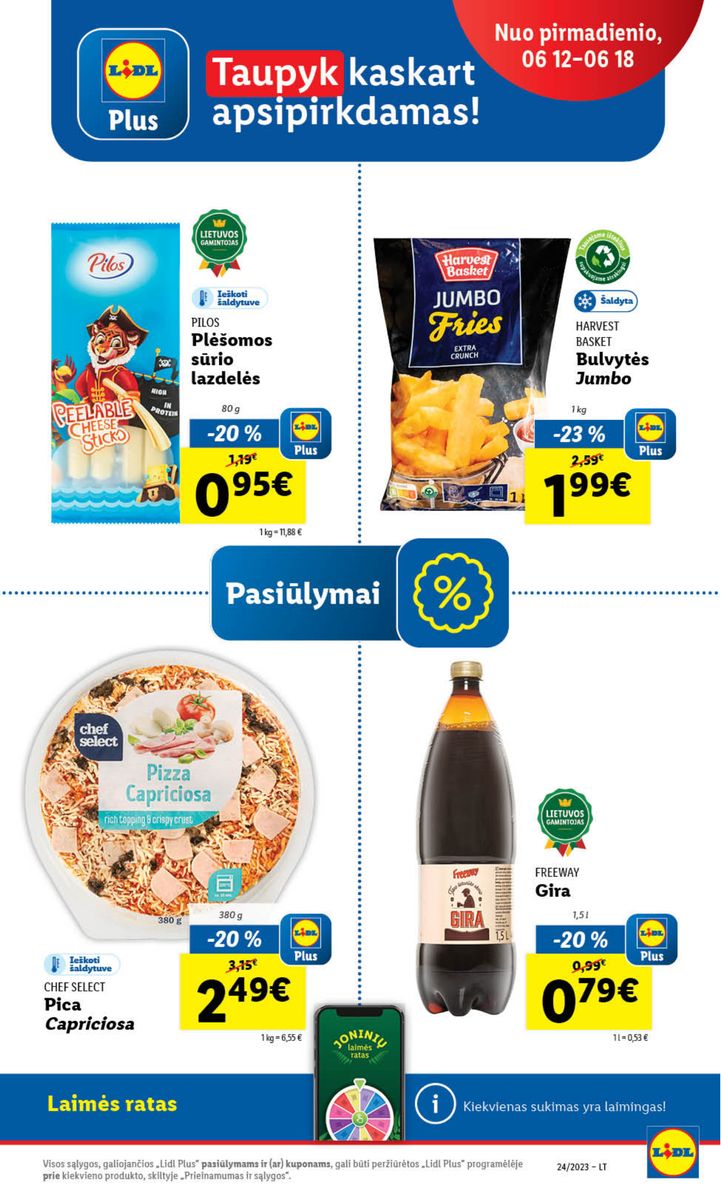 Naujausias LIDL kaininis katalogas 2023.06.12 - 2023.06.18