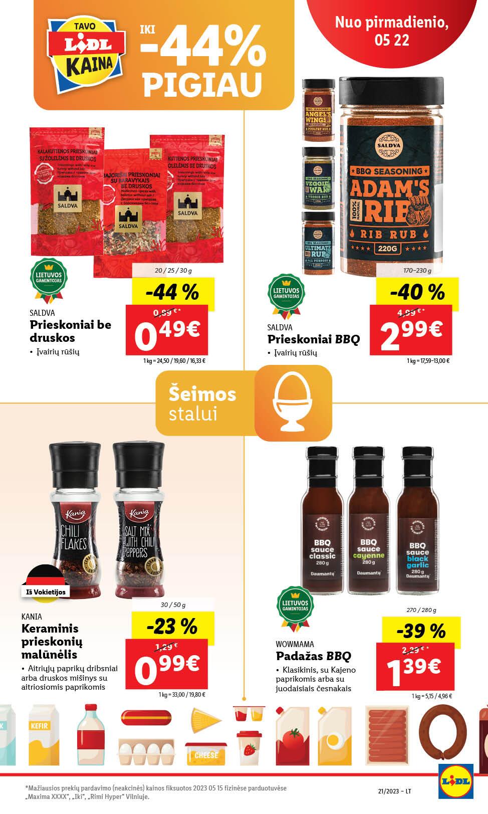 Naujausias LIDL kaininis katalogas 2023.05.22 - 2023.05.28