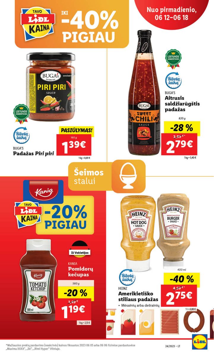 Naujausias LIDL kaininis katalogas 2023.06.12 - 2023.06.18