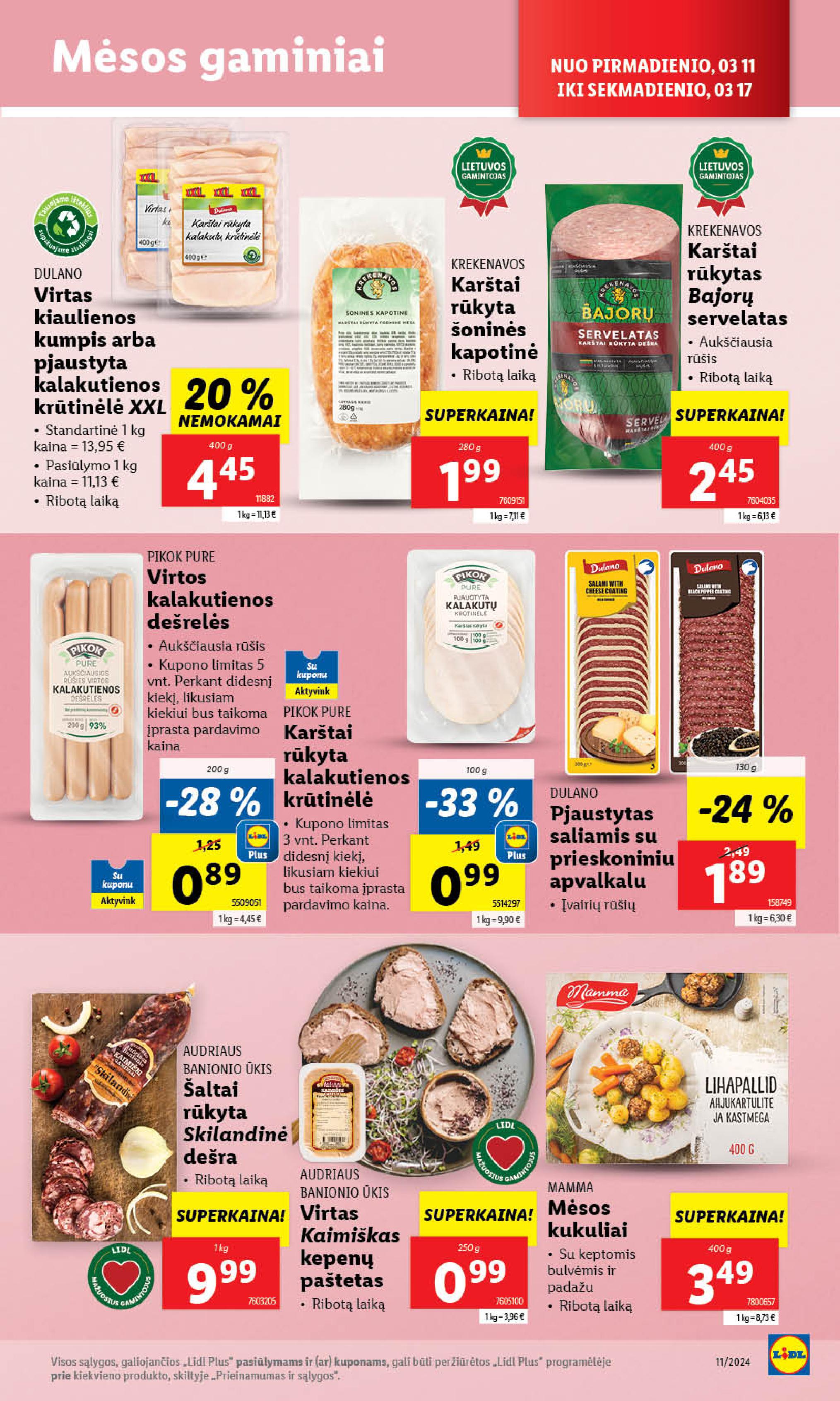 Naujausias LIDL kaininis katalogas 2024.03.11 - 2024.03.17