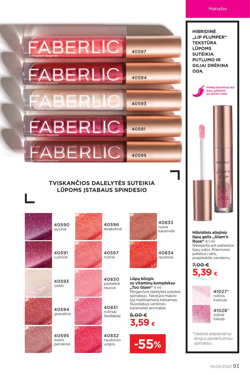 FABERLIC katalogas Nr.4 galioja 2022.02.21 - 2022.03.13