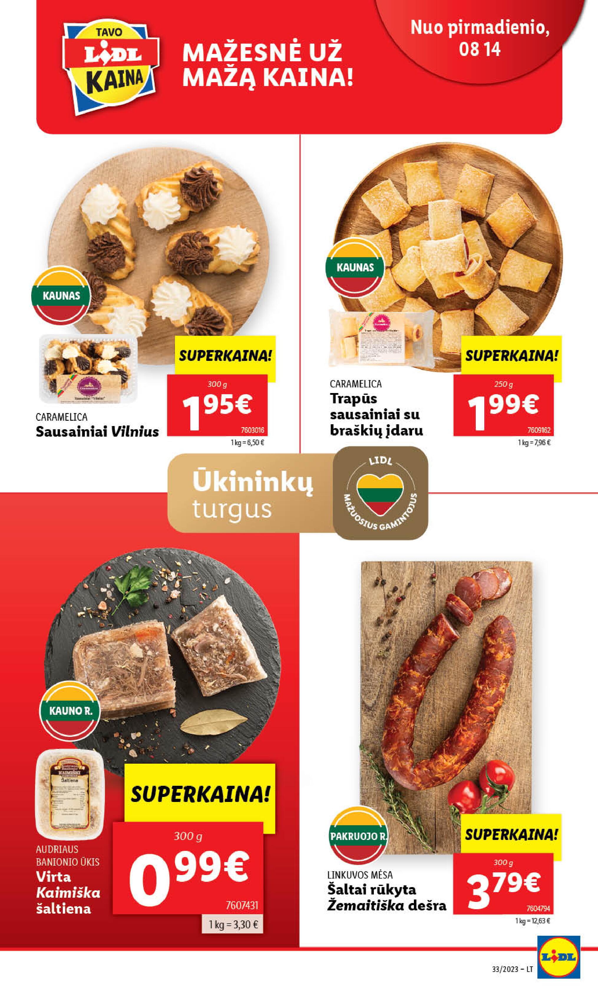 Naujausias LIDL kaininis katalogas 2023.08.14 - 2023.08.20