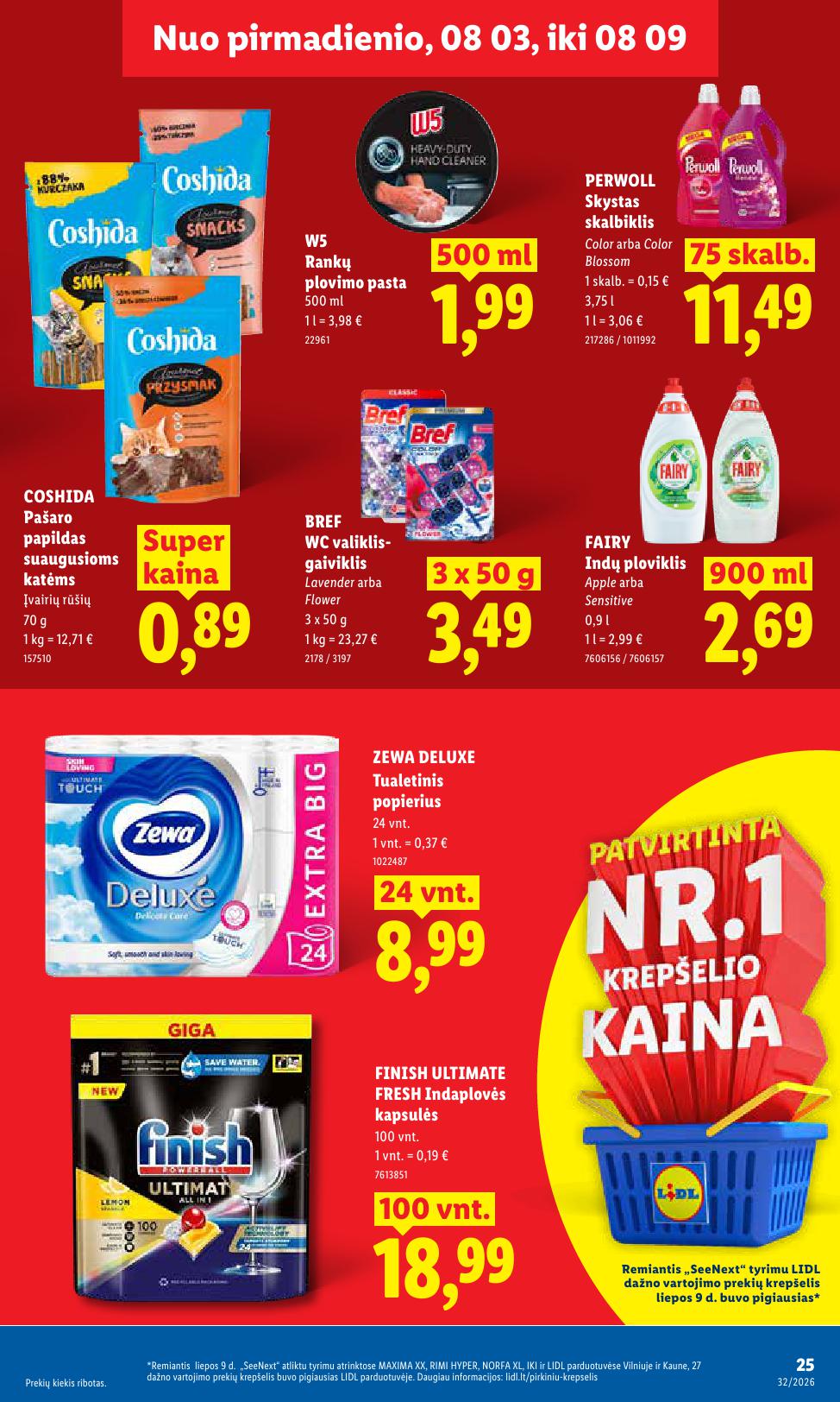 Naujausias LIDL kaininis katalogas 2026.08.03 - 2026.08.09