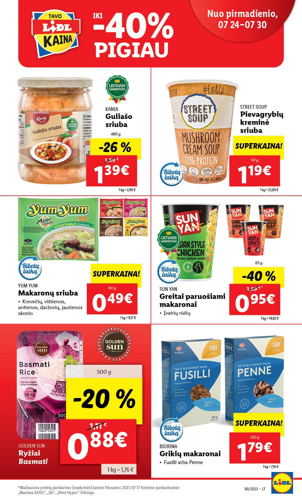 Naujausias LIDL kaininis katalogas 2023.07.24 - 2023.07.30