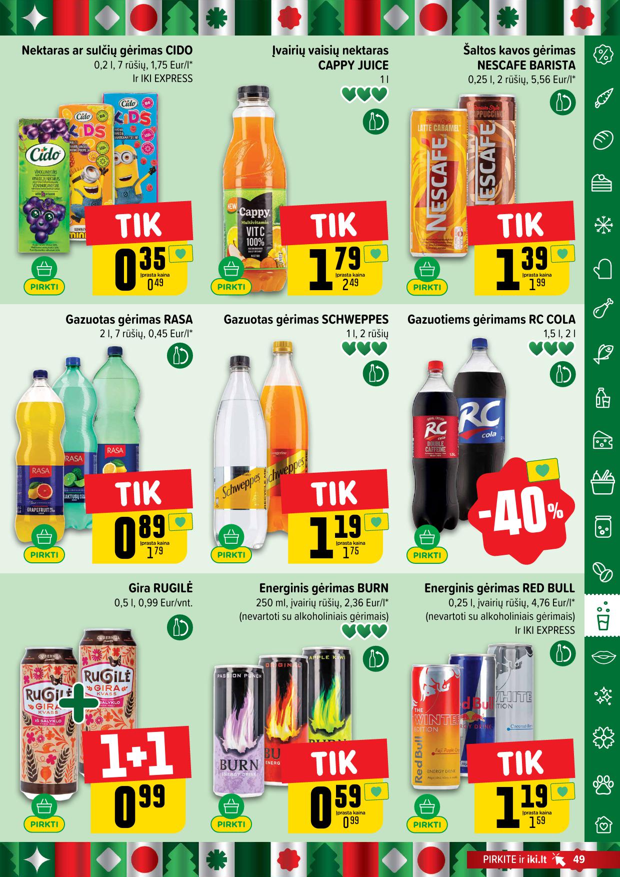 Naujausias IKI kaininis katalogas 2025.12.01 - 2025.12.07