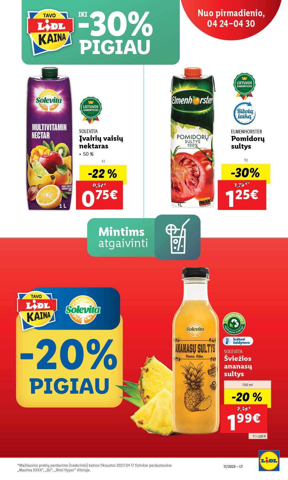 Naujausias LIDL kaininis katalogas 2023.04.24 - 2023.04.30
