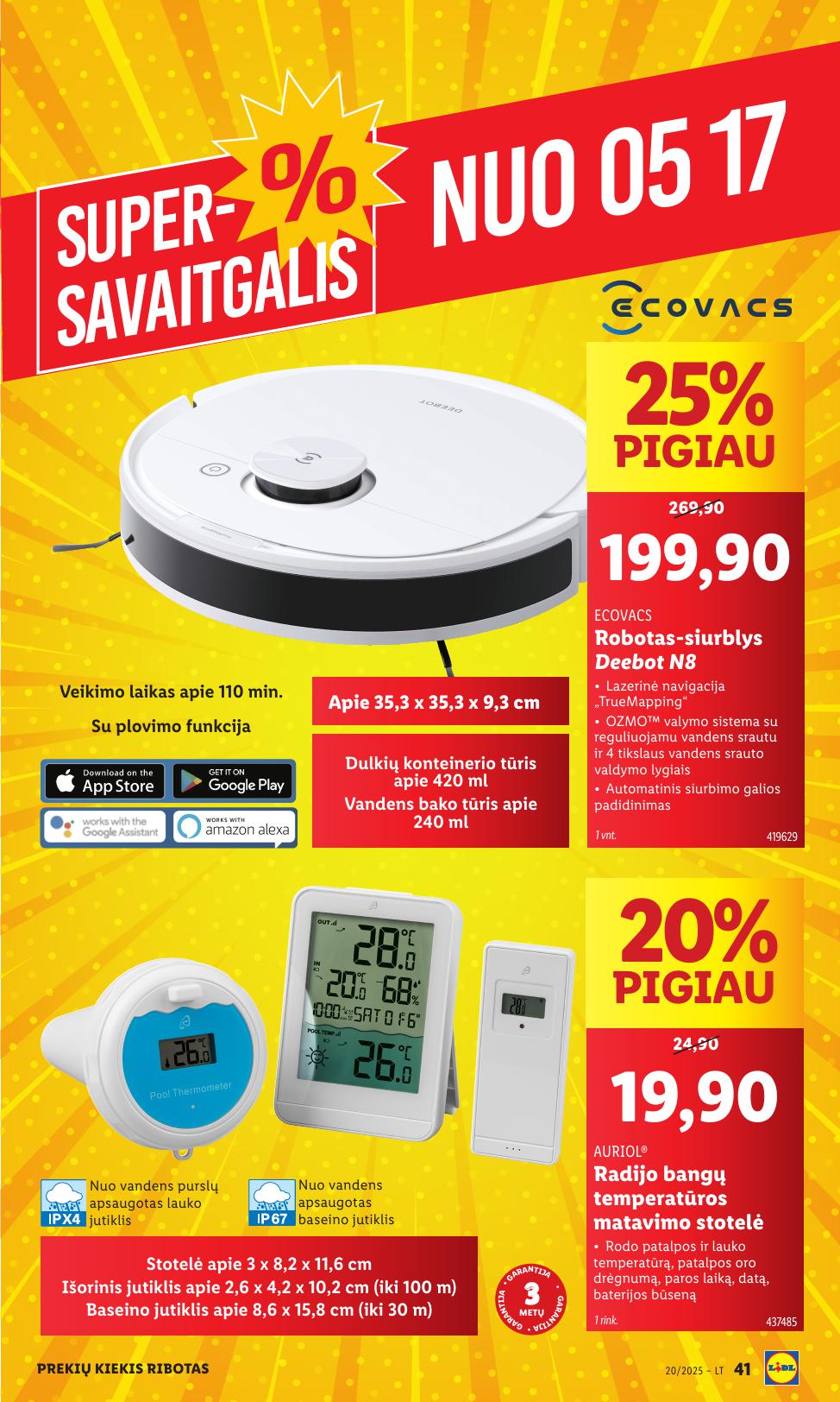 LIDL ne maisto prekių leidinys 2025.05.12 - 2025.05.18
