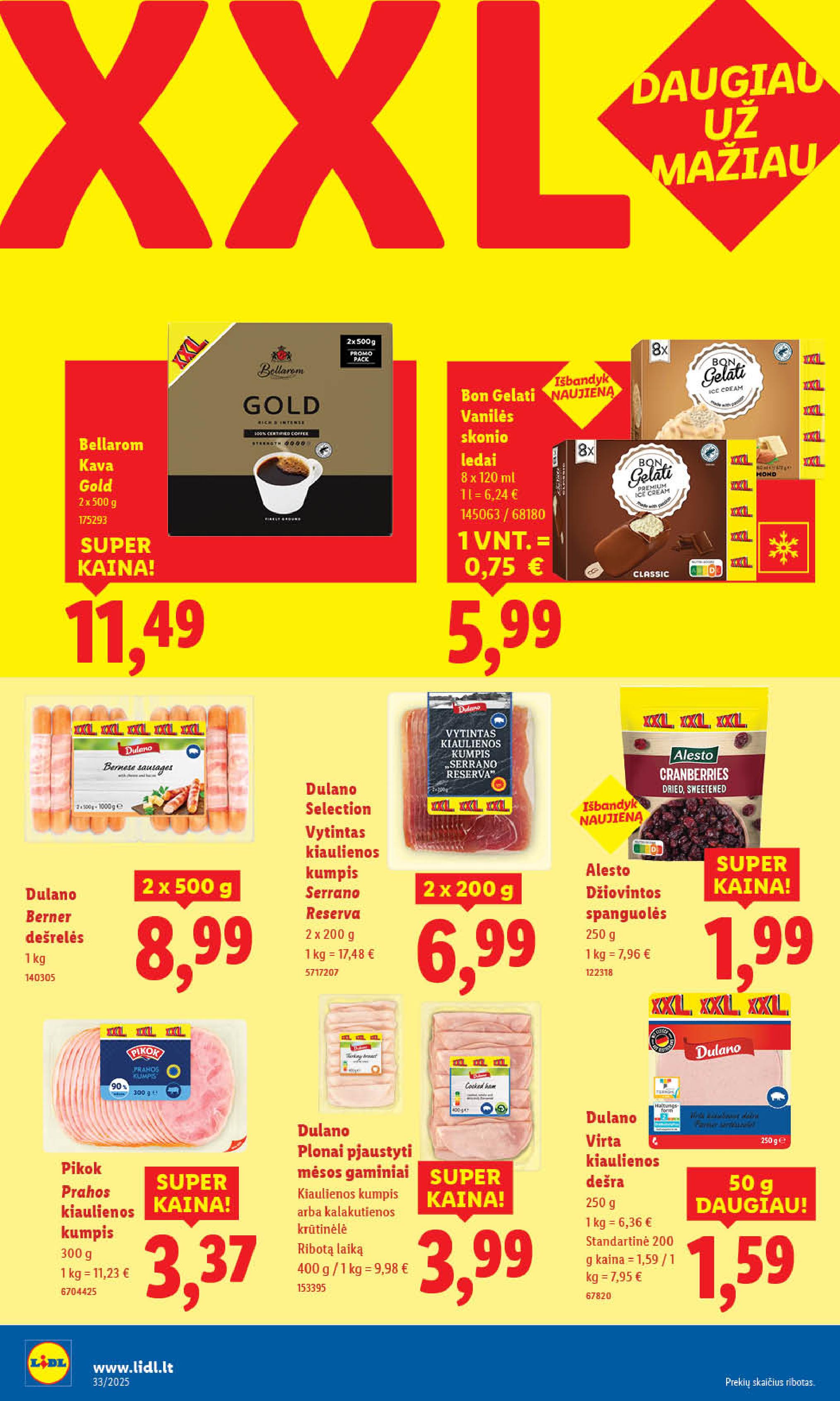 Naujausias LIDL kaininis katalogas 2025.08.11 - 2025.08.17