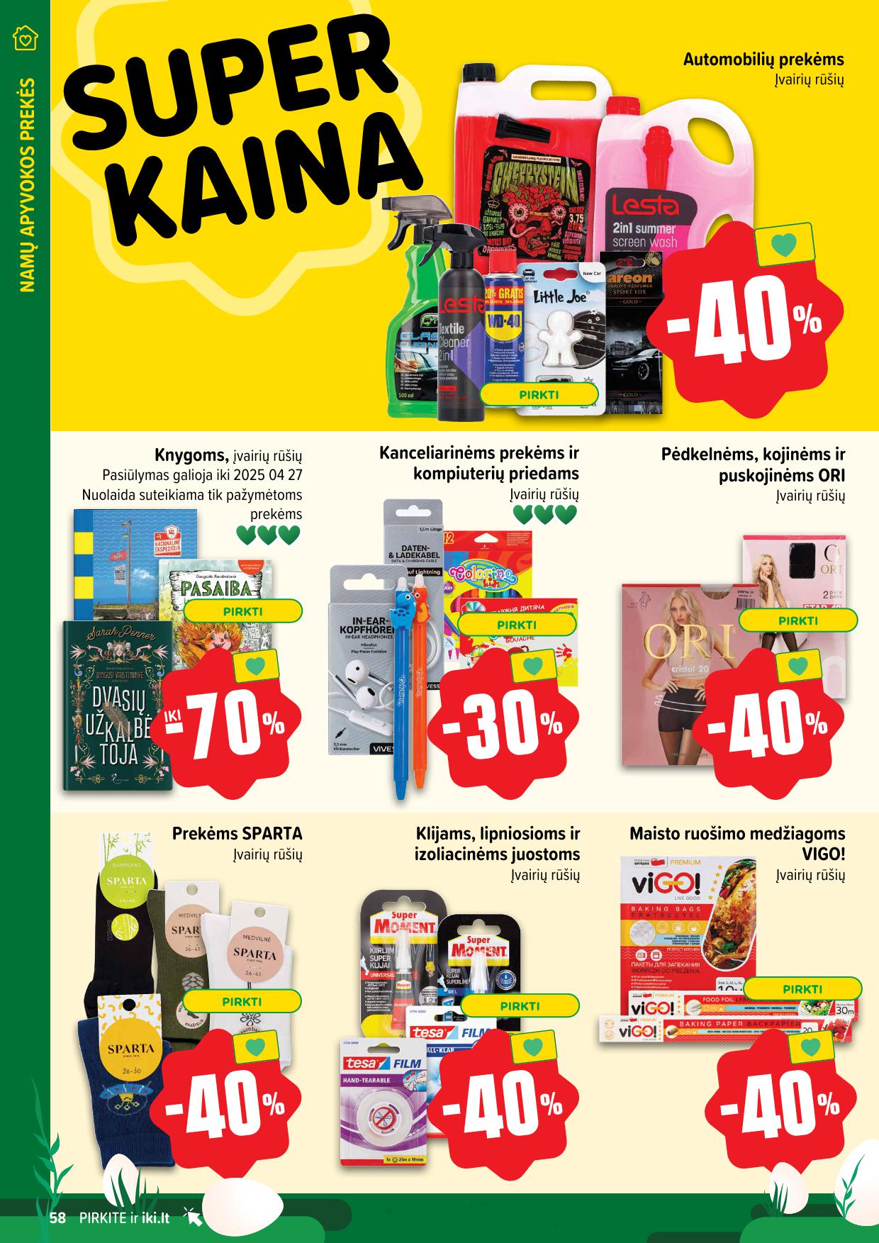 Naujausias IKI kaininis katalogas 2025.03.31 - 2025.04.06