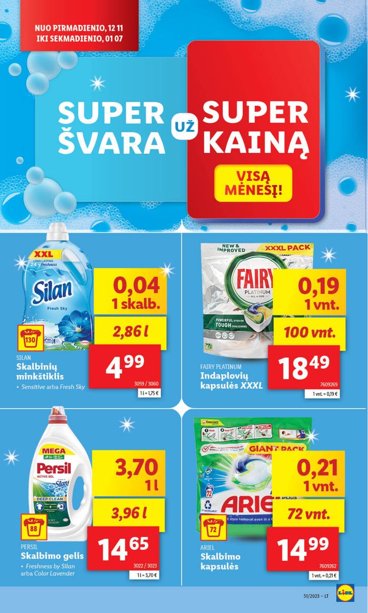 Naujausias LIDL kaininis katalogas 2023.12.18 - 2023.12.24