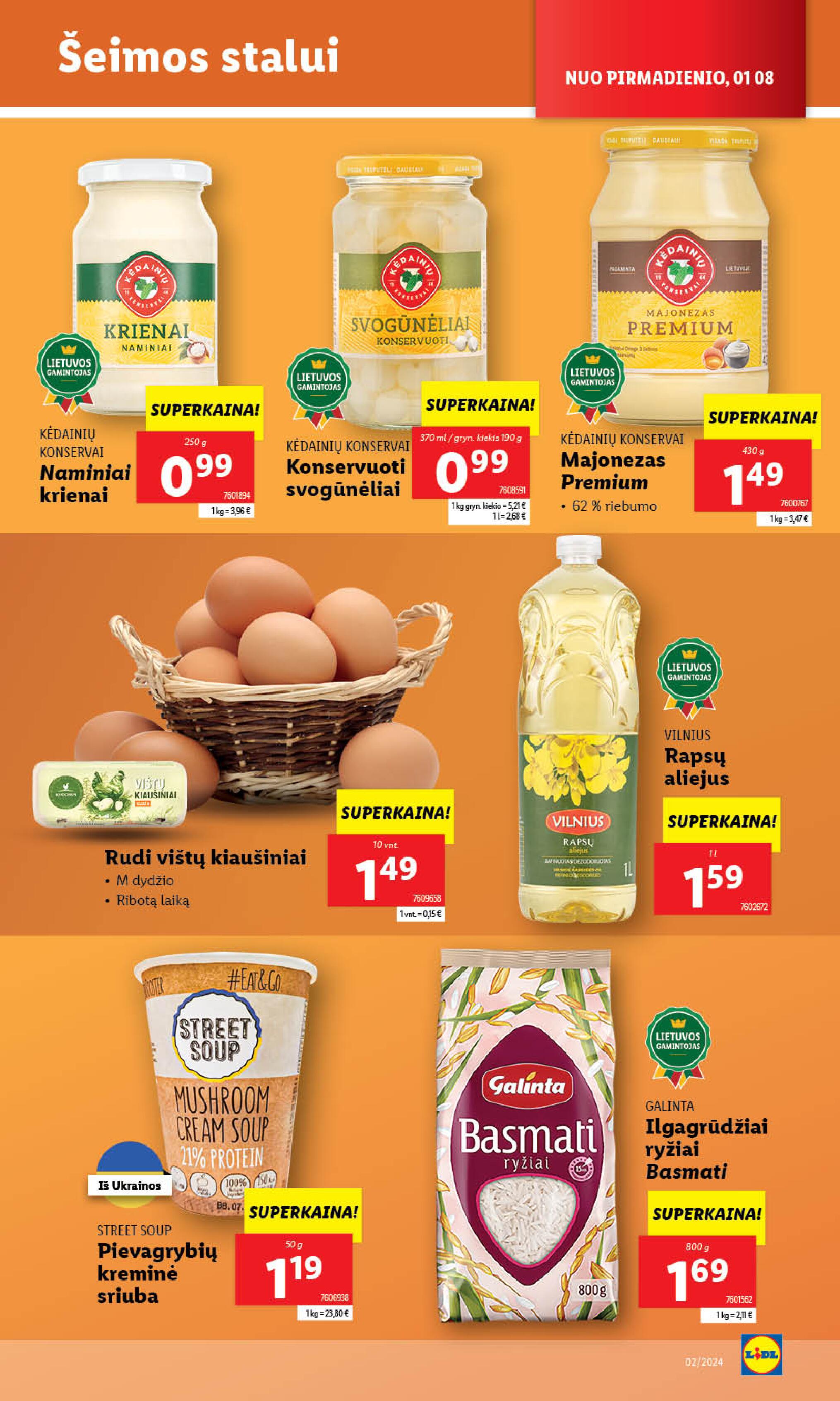 Naujausias LIDL kaininis katalogas 2024.01.08 - 2024.01.14