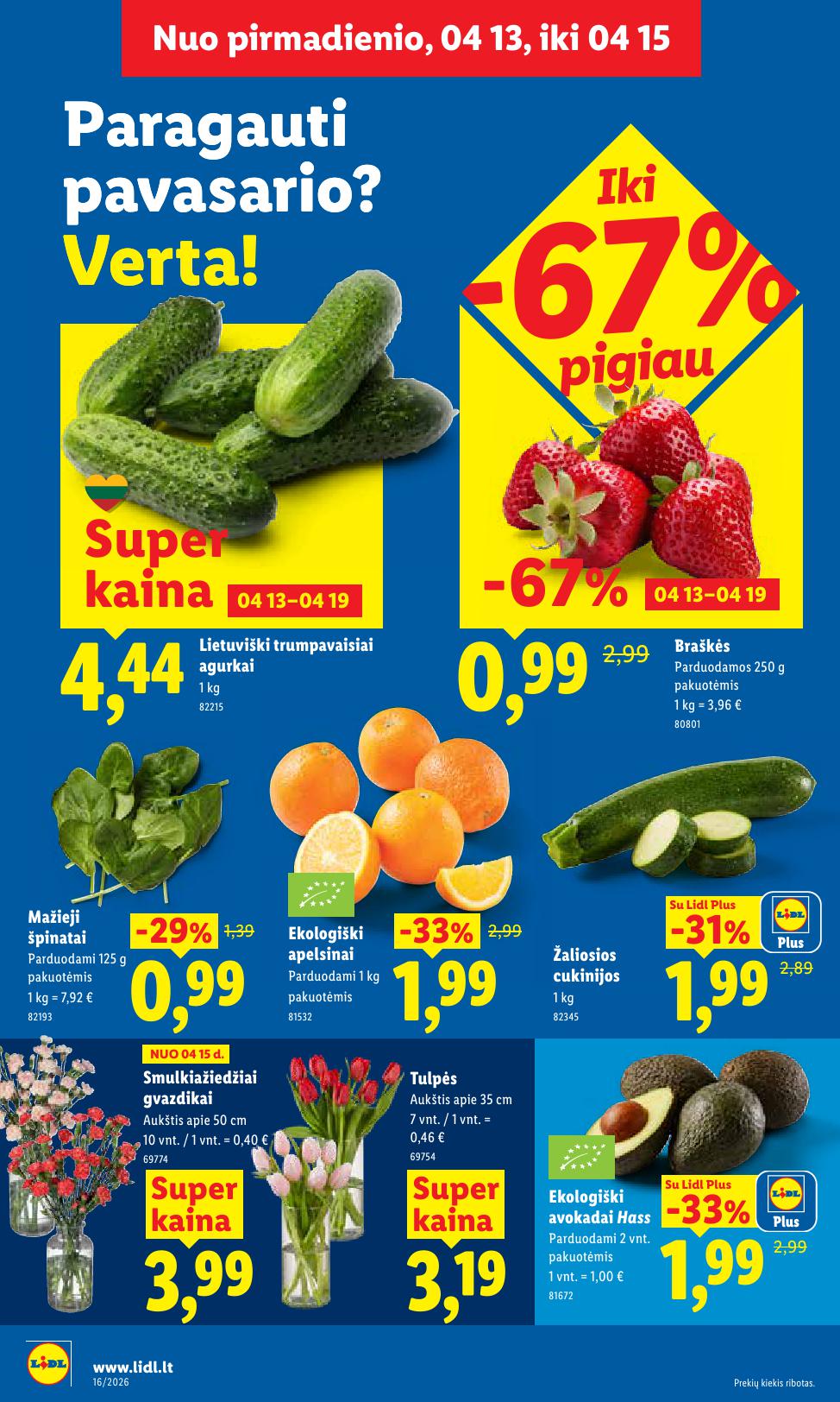 Naujausias LIDL kaininis katalogas 2026.04.13 - 2026.04.19