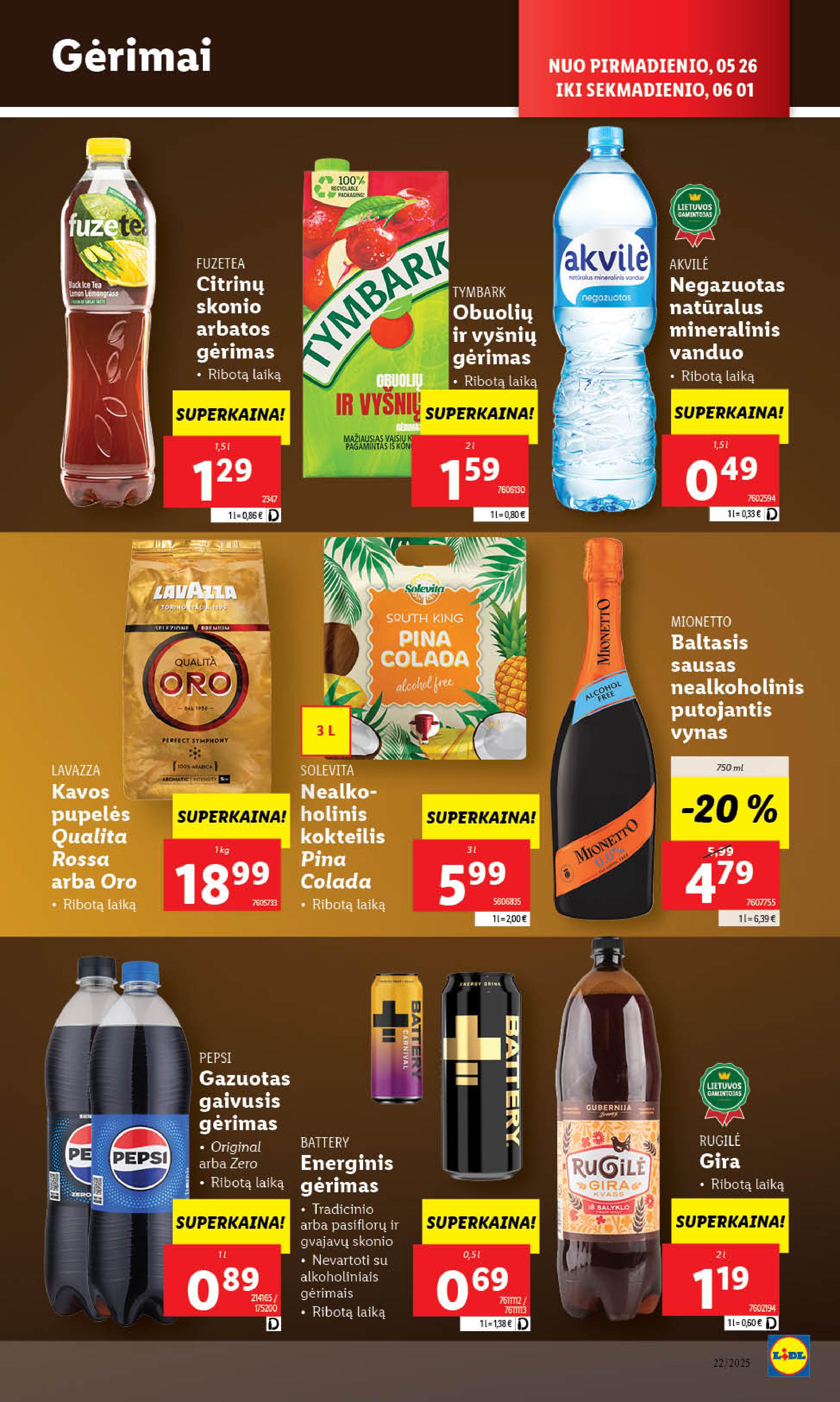 Naujausias LIDL kaininis katalogas 2025.05.26 - 2025.06.01