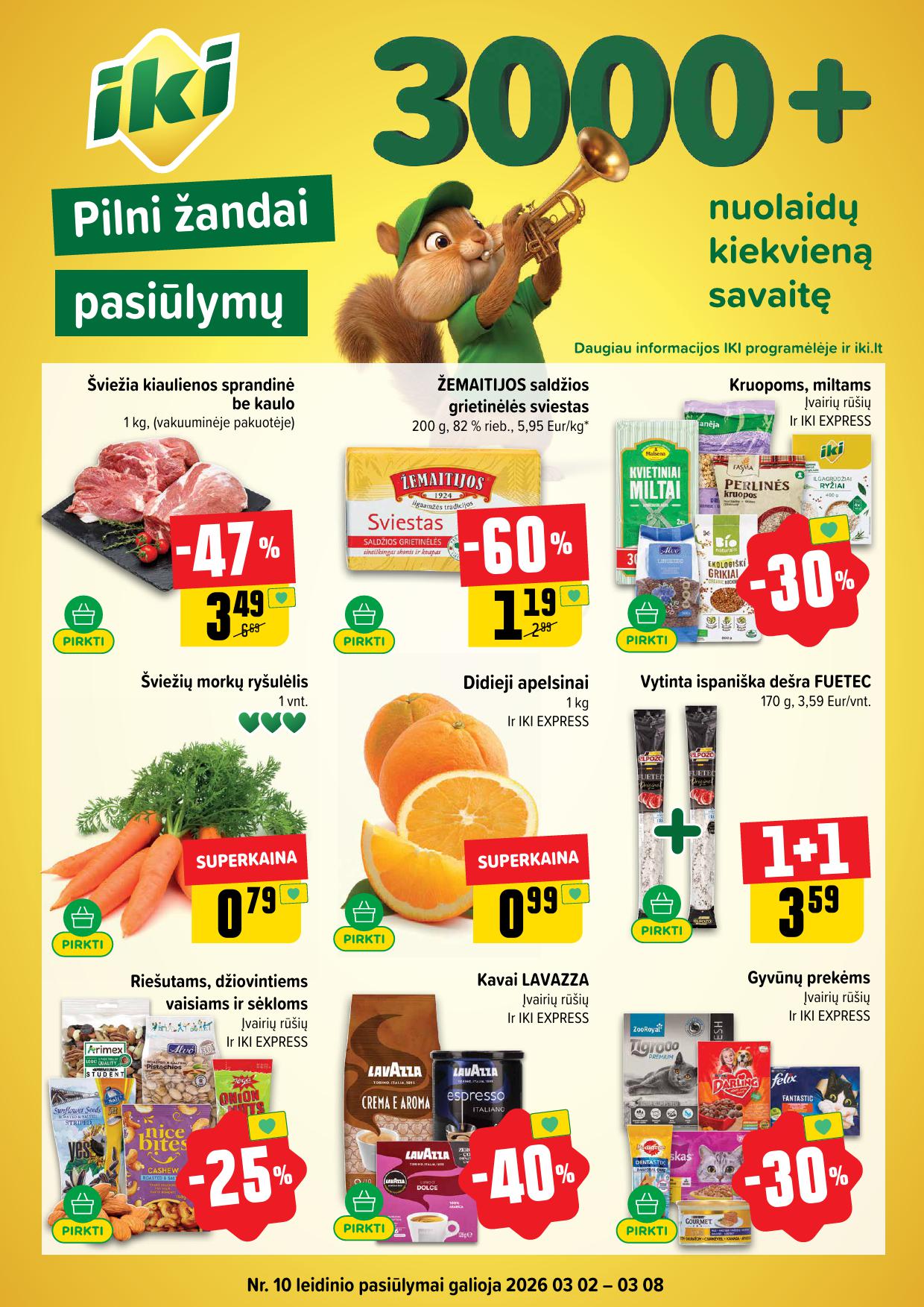 Naujausias IKI kaininis katalogas 2026.03.02 - 2026.03.08