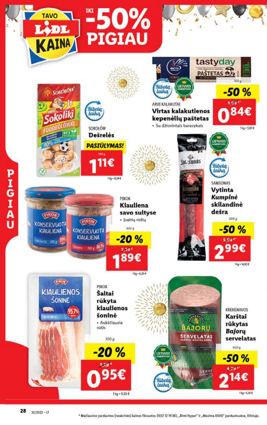Naujausias LIDL kaininis katalogas 2022.12.26 - 2023.01.01