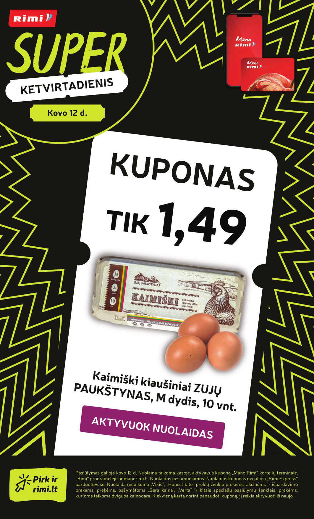 Naujausias RIMI kaininis katalogas 2026.03.10 - 2026.03.16