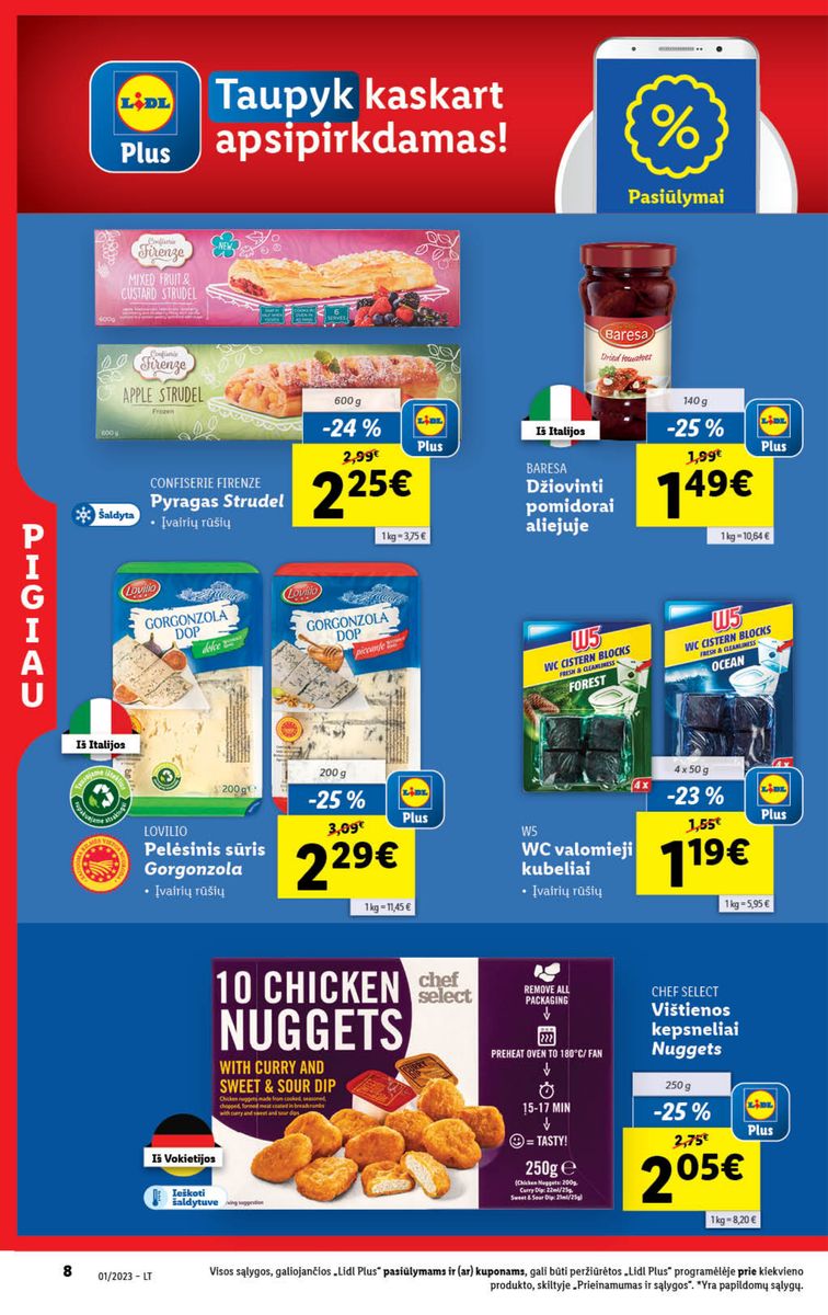 Naujausias LIDL kaininis katalogas 2023.01.02 - 2023.01.08