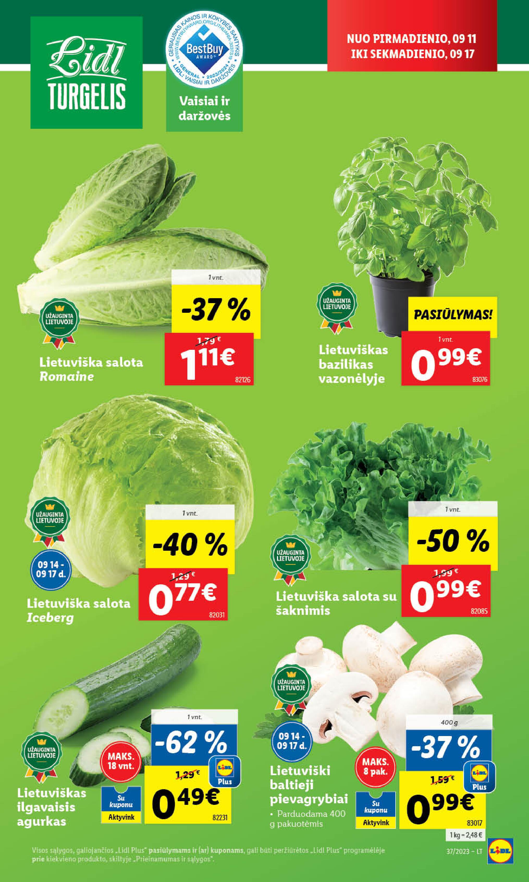 Naujausias LIDL kaininis katalogas 2023.09.11 - 2023.09.17