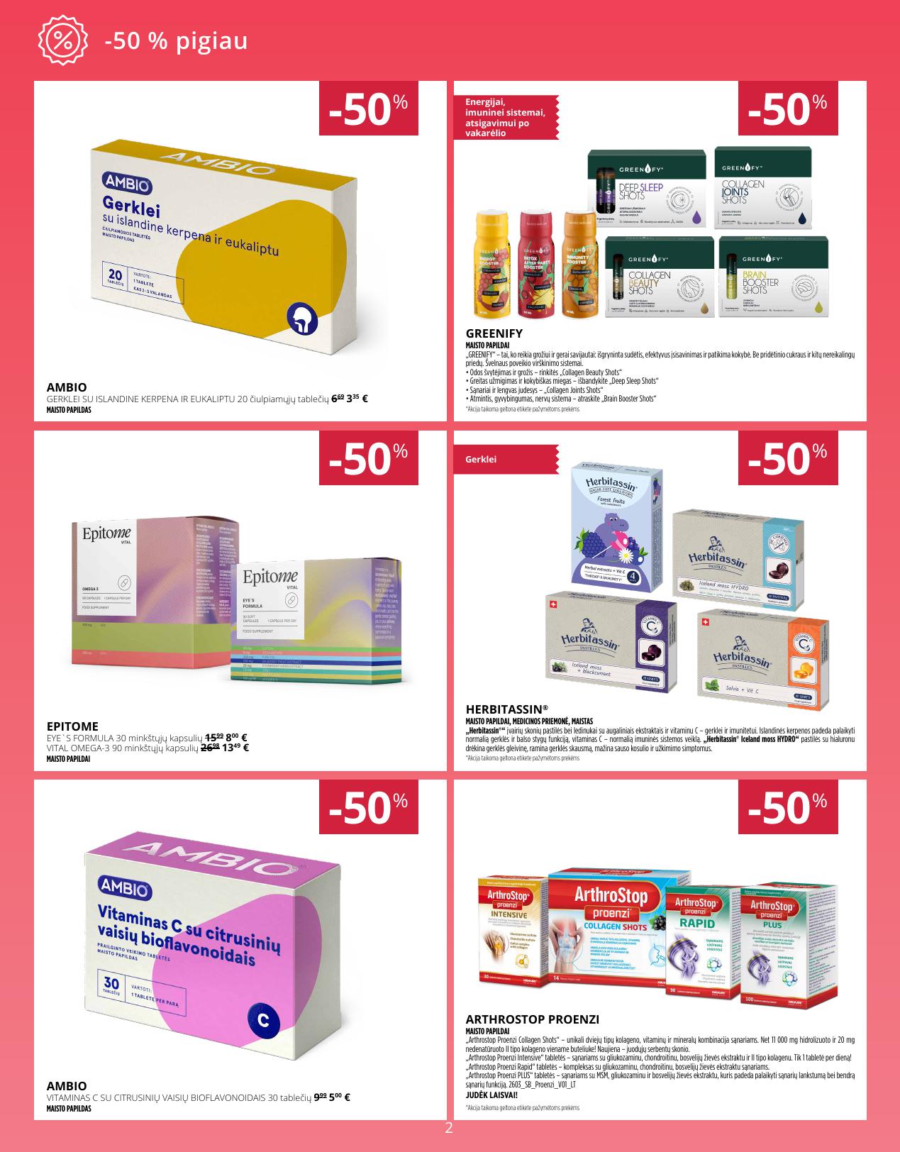 NORFOS vaistinės akcijų ir nuolaidų leidinys 2026.06.01 - 2026.06.30