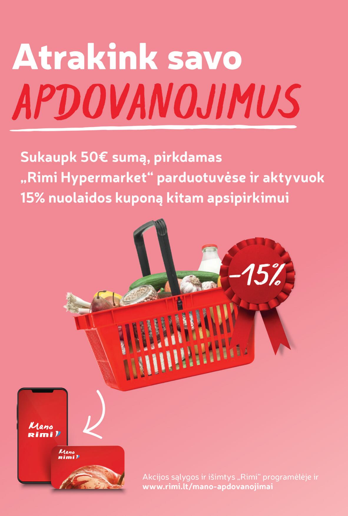 Naujausias RIMI kaininis katalogas 2023.08.15 - 2023.08.21
